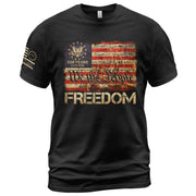 T-Shirt 2D Freedom We The People American Flag Constitution Patriotic Eagle Men Women Tee
