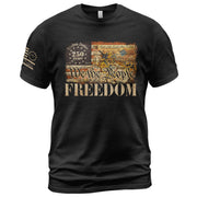 2D T-Shirt Freedom American Flag Vintage History Patriotic We The People