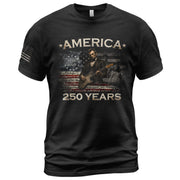 1776 2026 Shirt Vintage Abraham Lincoln Playing Guitar US Flag Patriotic 250 Years Tee