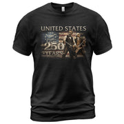 Lincoln Washington 1776-2026 Presidents T Shirt - Patriotic Graphic Unisex Apparel - Rust Field Wear