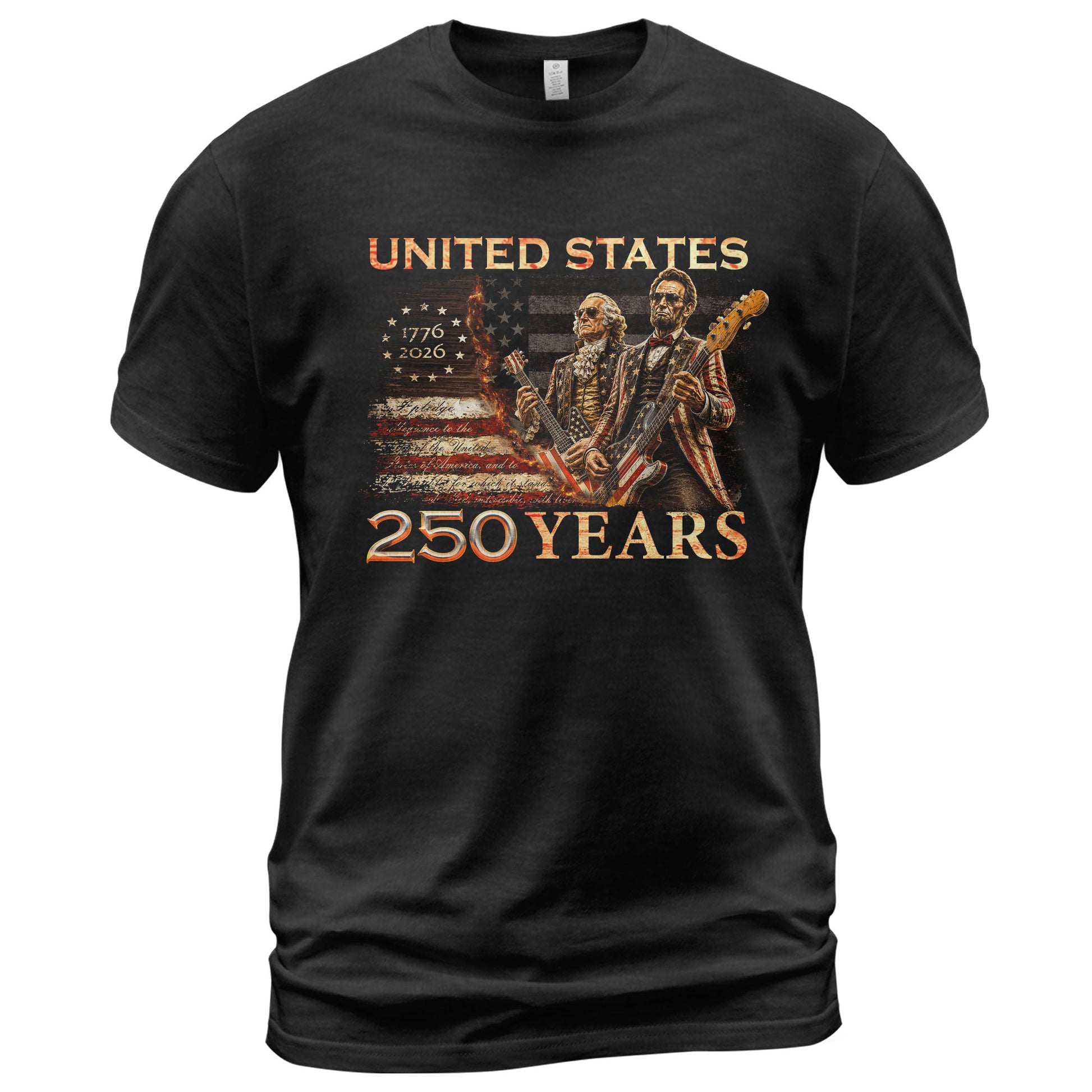 Unisex 1776-2026 Presidents T Shirt - Lincoln Washington Patriotic Summer Graphic Tee - Rust Field Wear