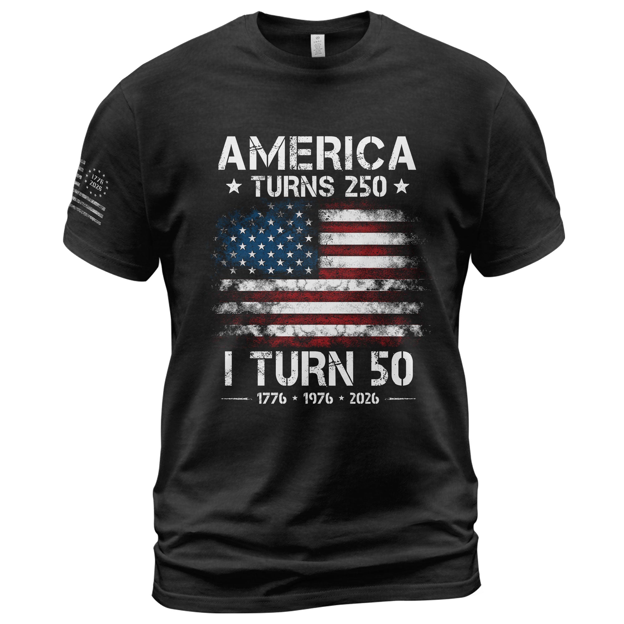 1976 Limited Edition 50th Birthday T-Shirt - Celebrating 250 Years of History 1776-2026