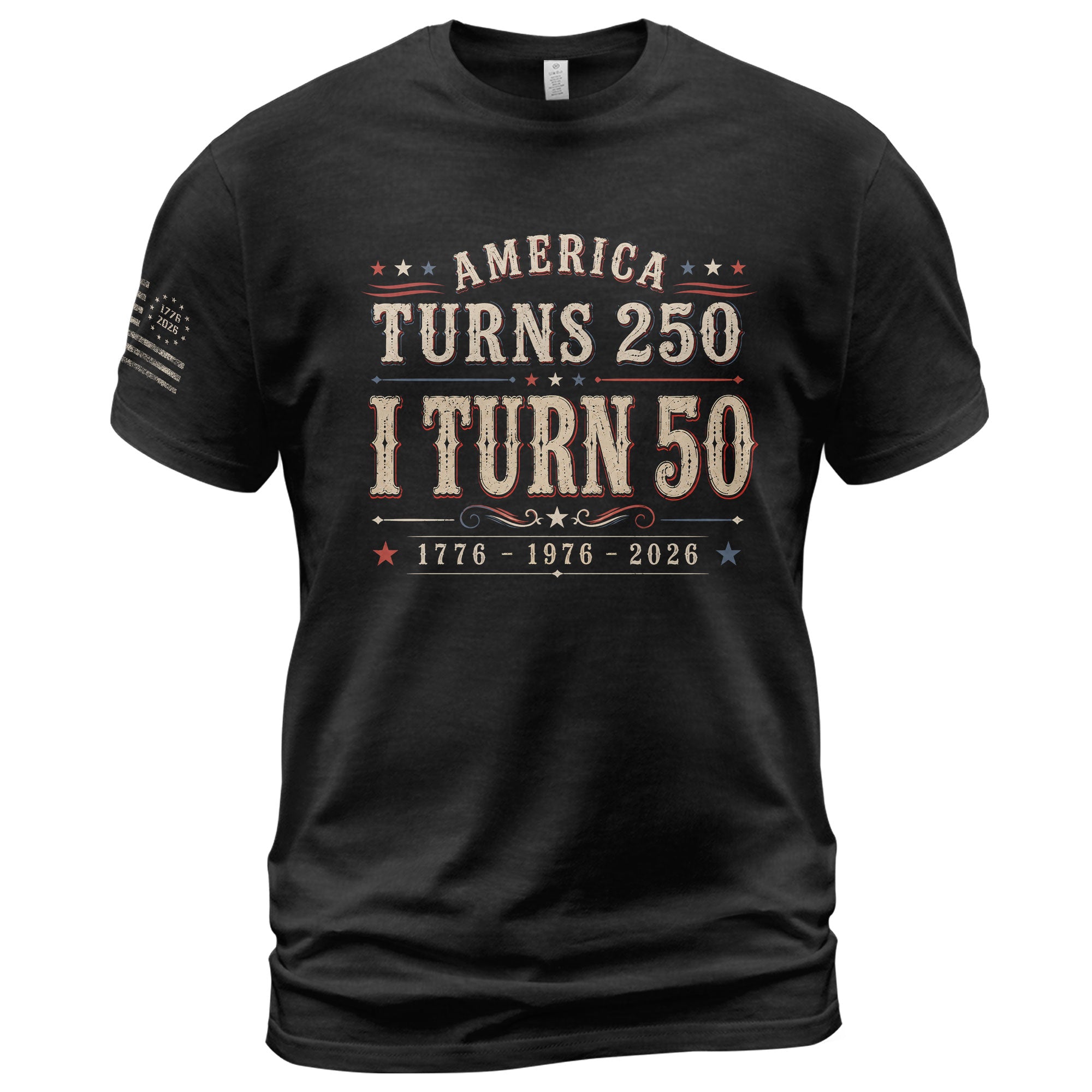 Classic 1976 Milestone Tee - Marking A Grand 250 Year National Legacy 1776-2026 Apparel