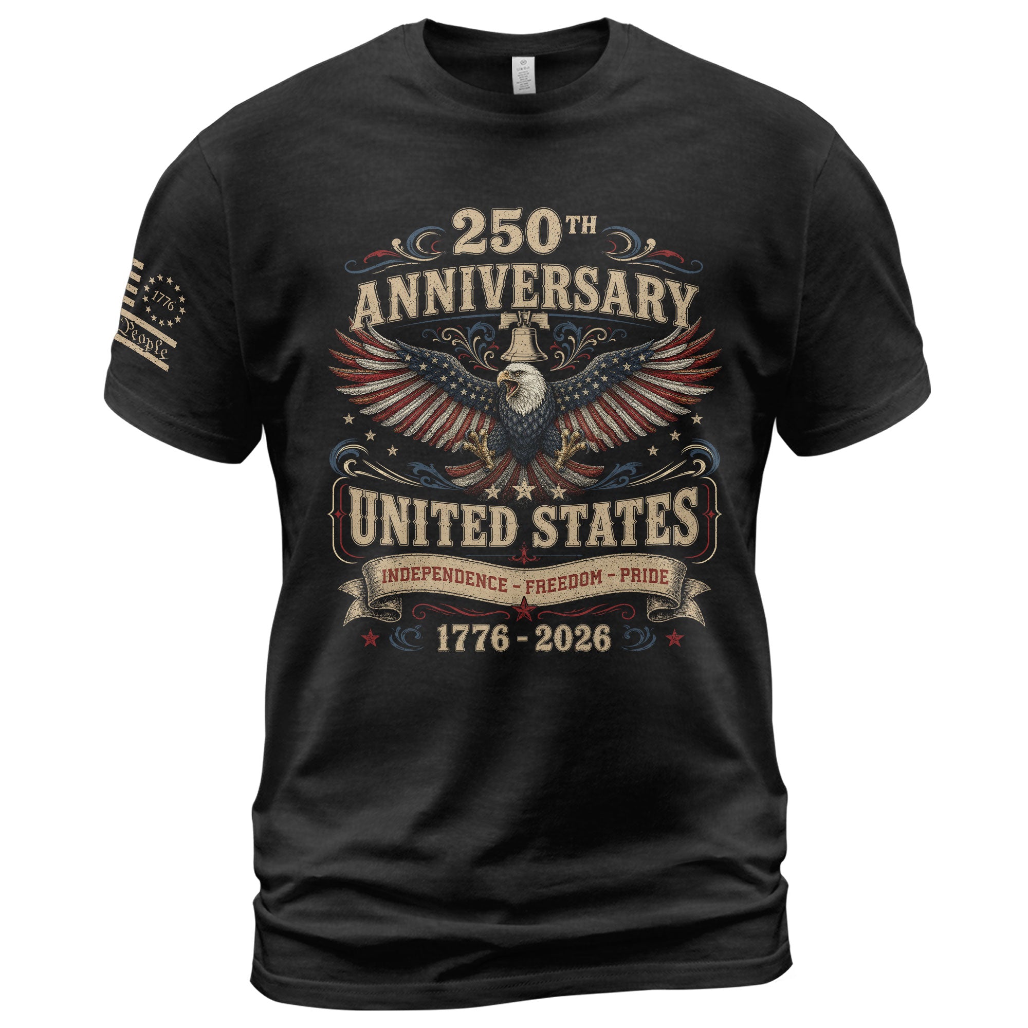 US 250th Anniversary Eagle Shirt 1776-2026 Patriotic Graphic Tee Independence Apparel