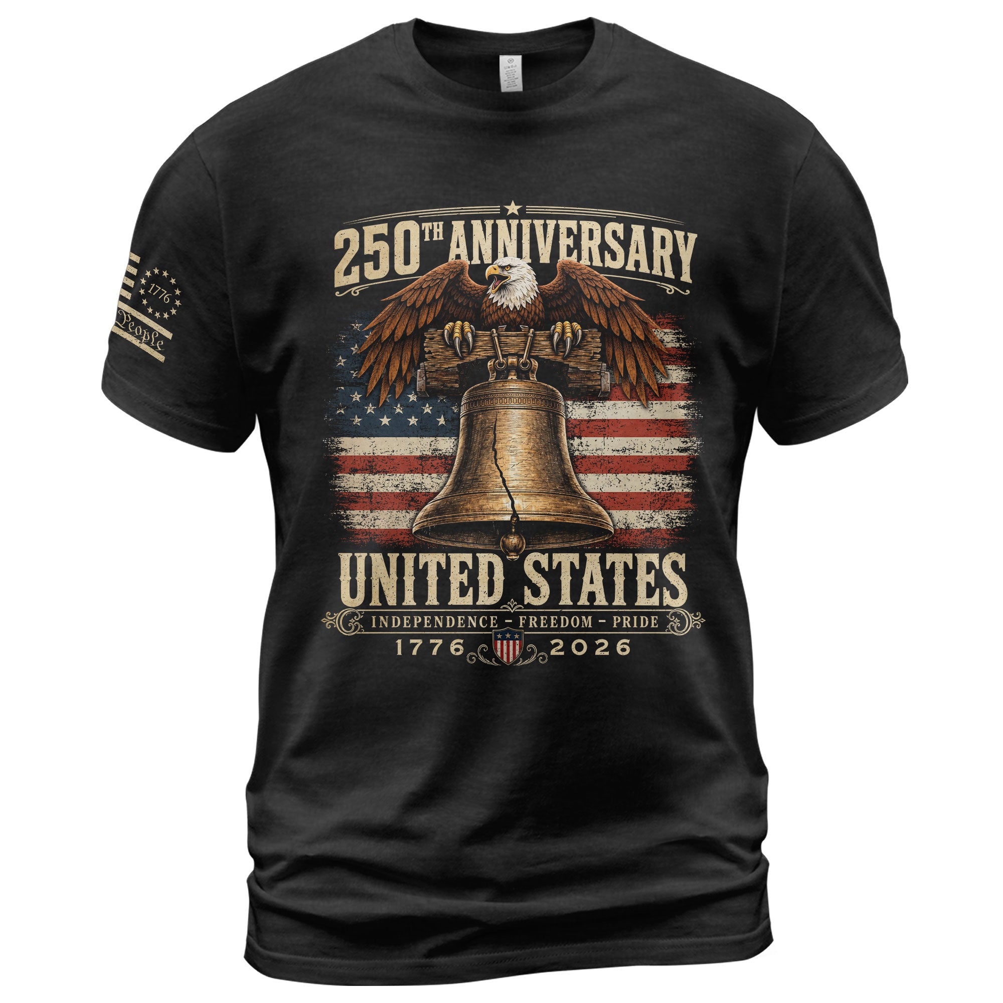 Liberty Bell Eagle Shirt 250th Anniversary 1776-2026 United States Patriotic Graphic Tee