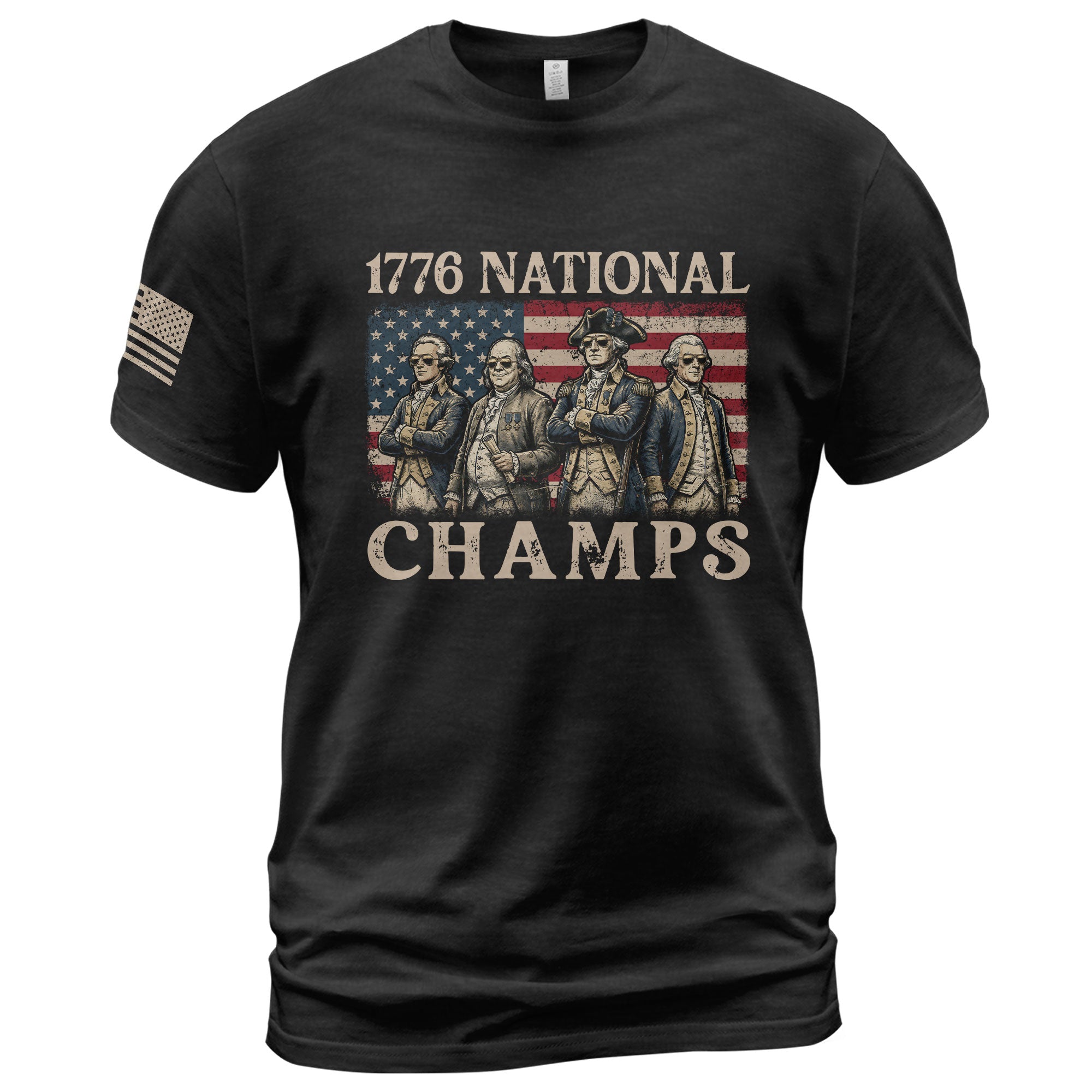 1776 National Champs Graphic Tee – Classic Founding Fathers American Pride T-Shirt