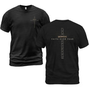 Faith Over Fear T Shirt Christian Psalms 118 6 Cross Religious Bible Verse Tee Apparel