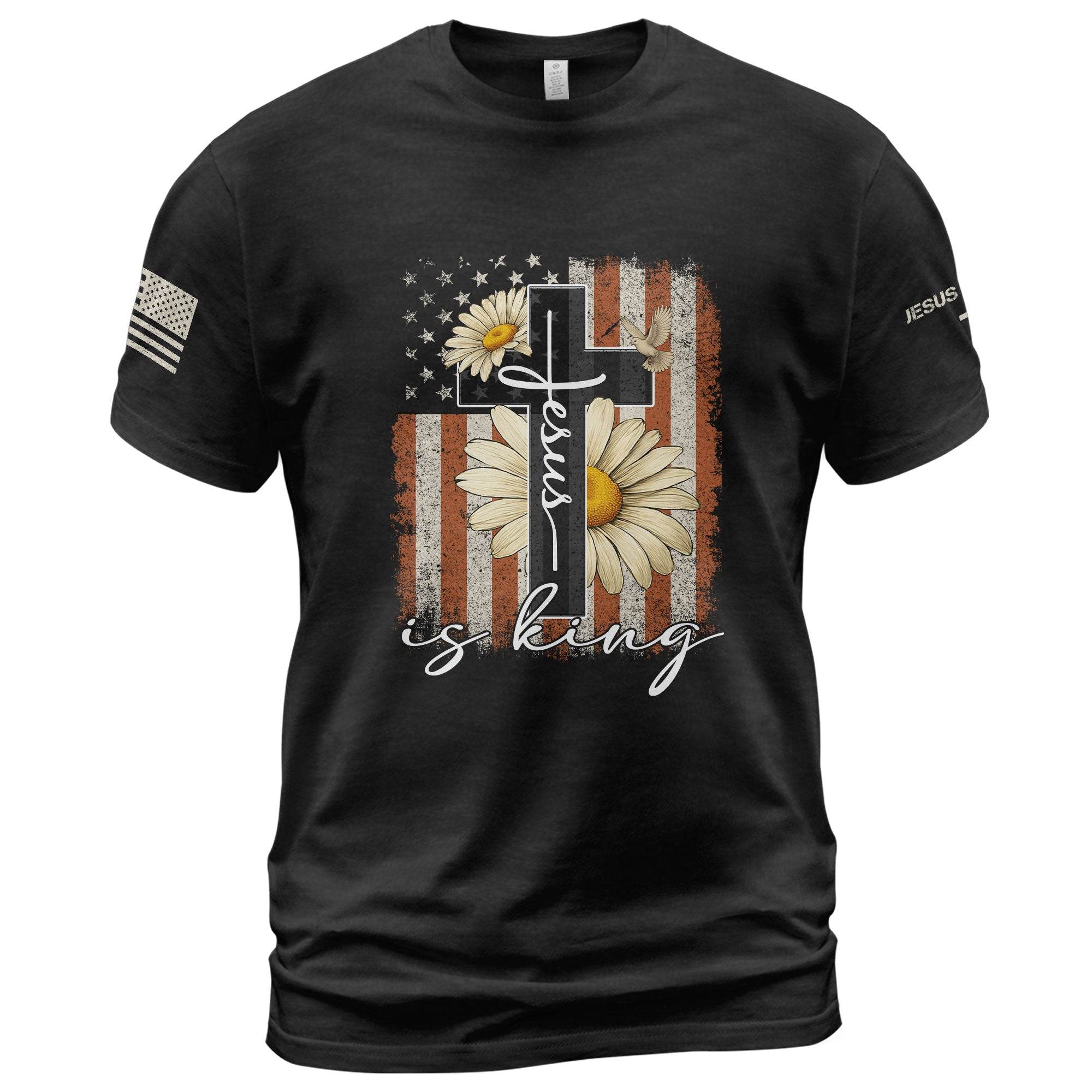 Jesus Is King Christian T-Shirt - Rust Field Wear