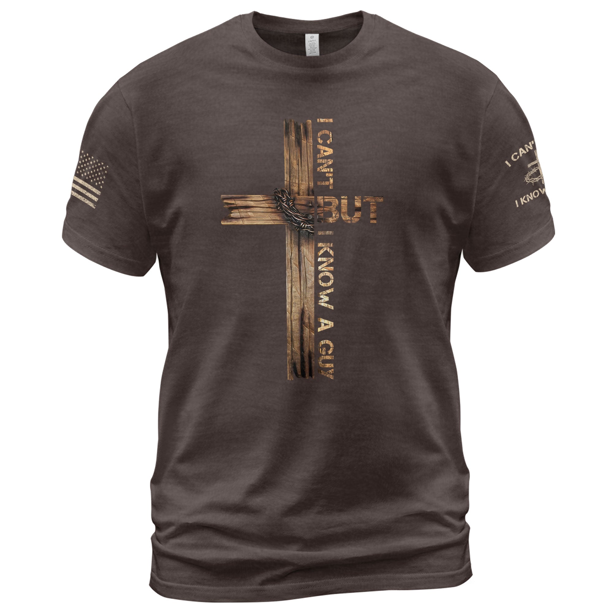 I Can’t But I Know a Guy T-Shirt – Bold Christian Cross Shirt for Men