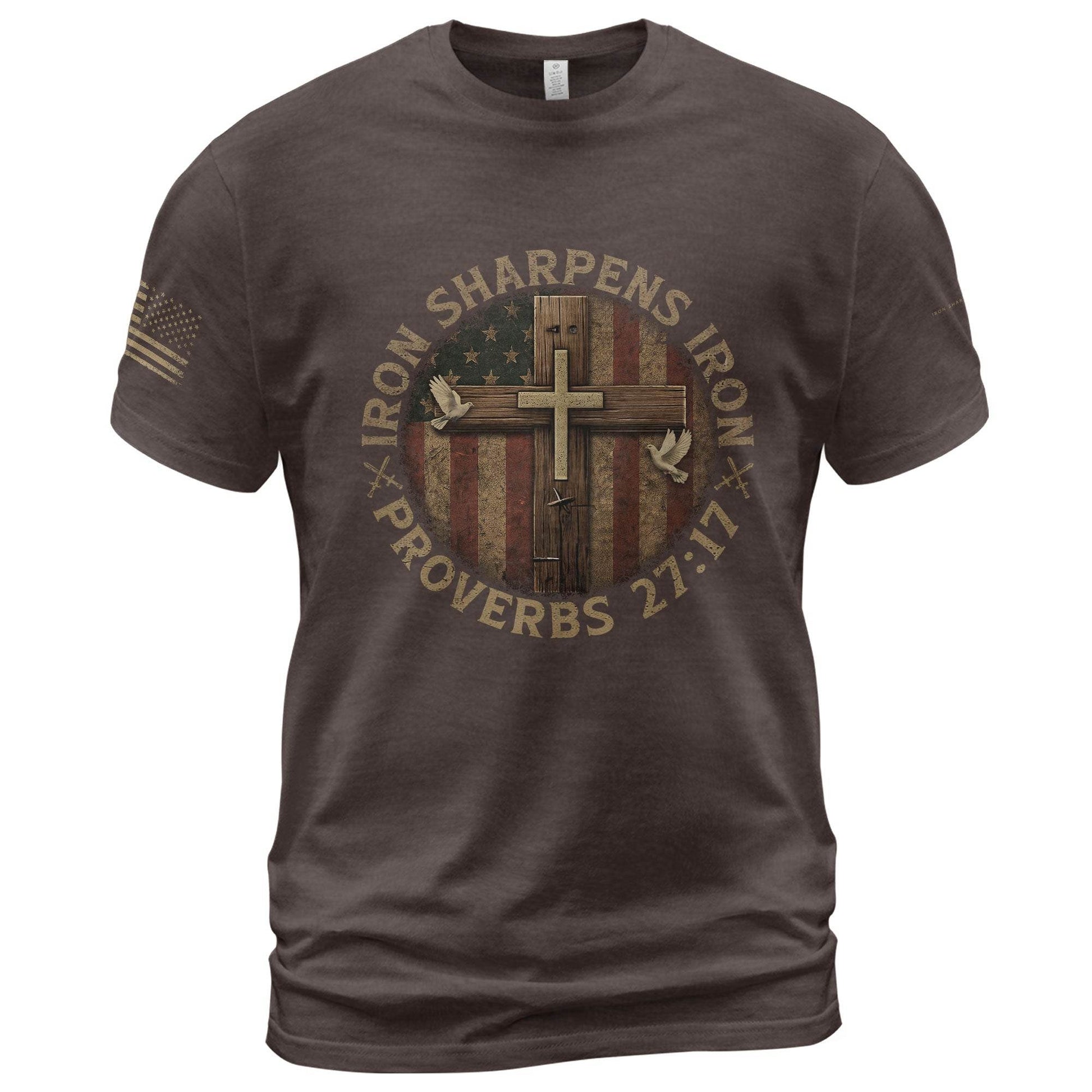 Christian Brotherhood T-Shirt – Iron Sharpens Iron - Rust Field Wear