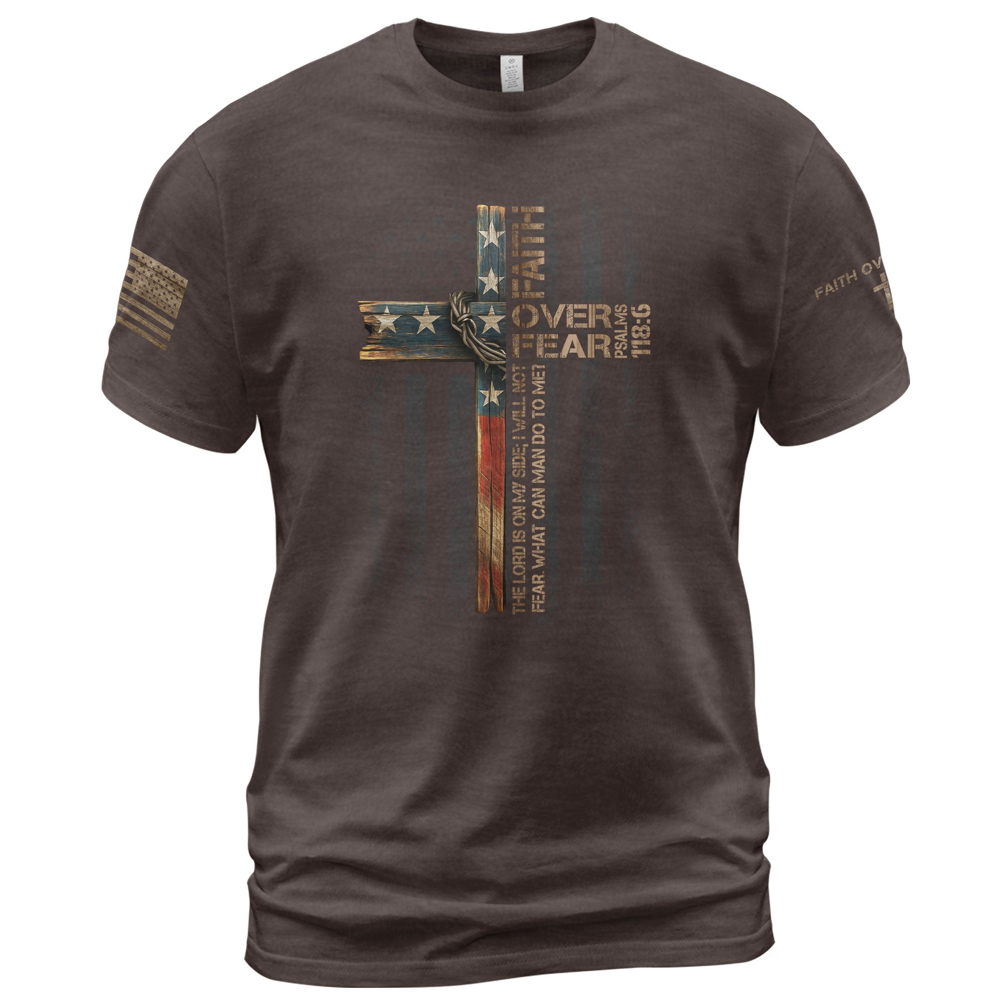 Faith Over Fear – Psalm 118:6 Collection | Christian Warrior Tees