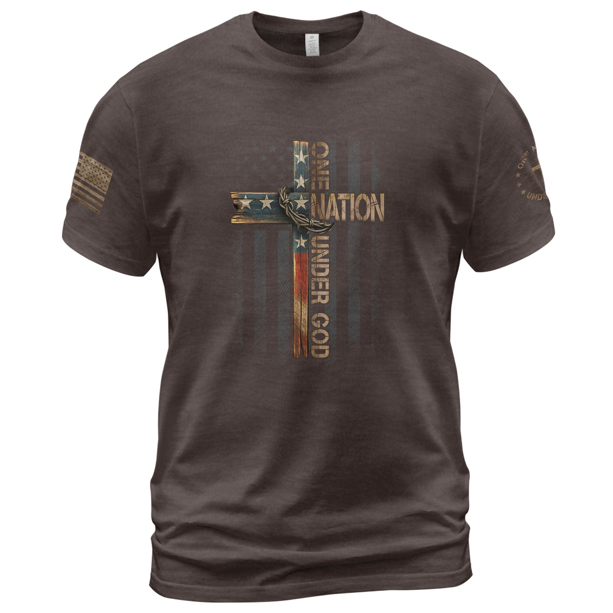 Christian Cross One Nation Under God T-Shirt