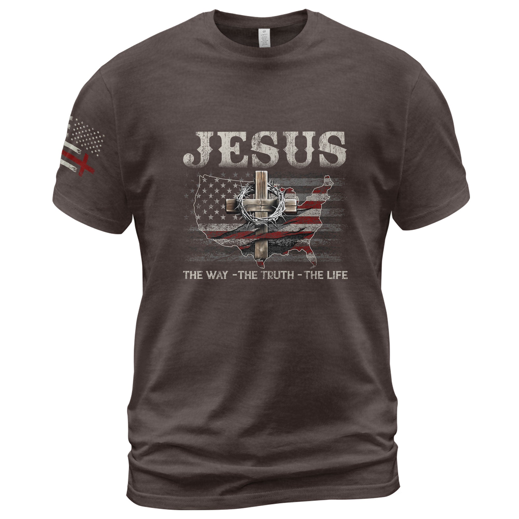 Jesus T-Shirt – The Way, The Truth, The Life USA Christian Tee