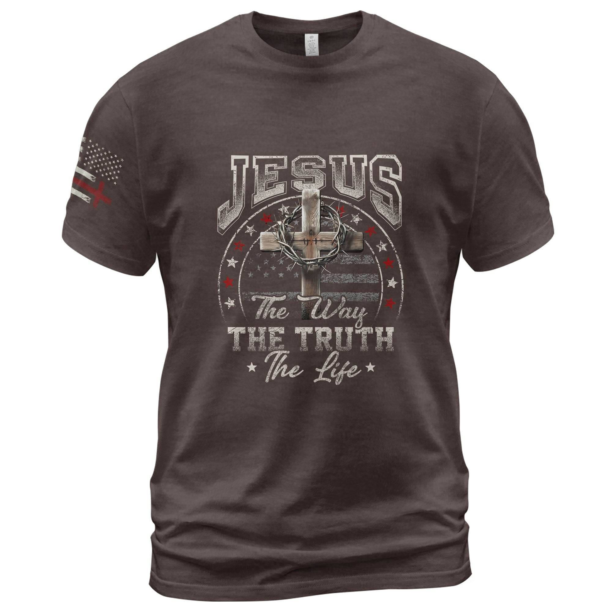 Jesus The Way The Truth The Life T-Shirt - Rust Field Wear