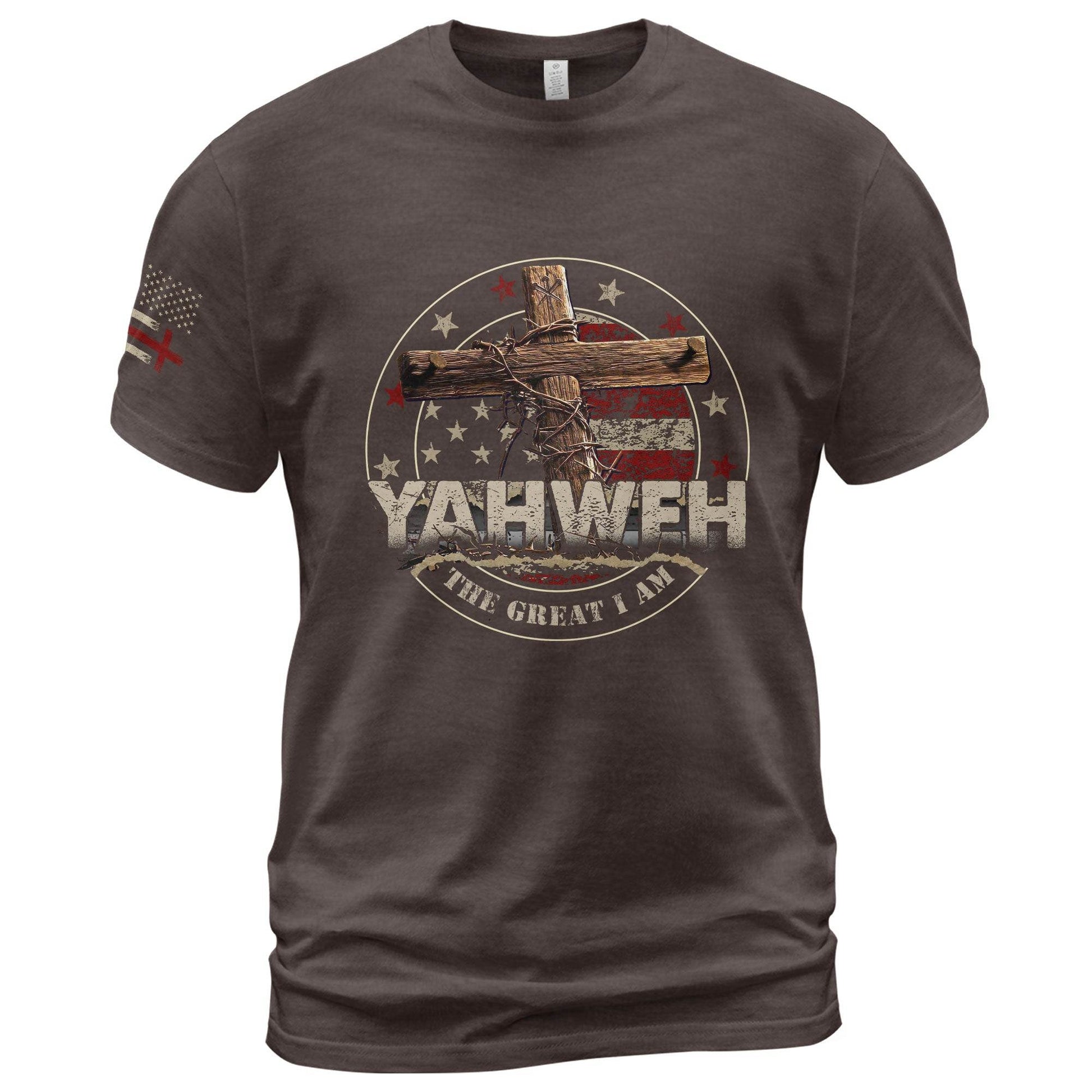 Yahweh T-Shirt – The Great I Am, Bold and Unshaken - Rust Field Wear