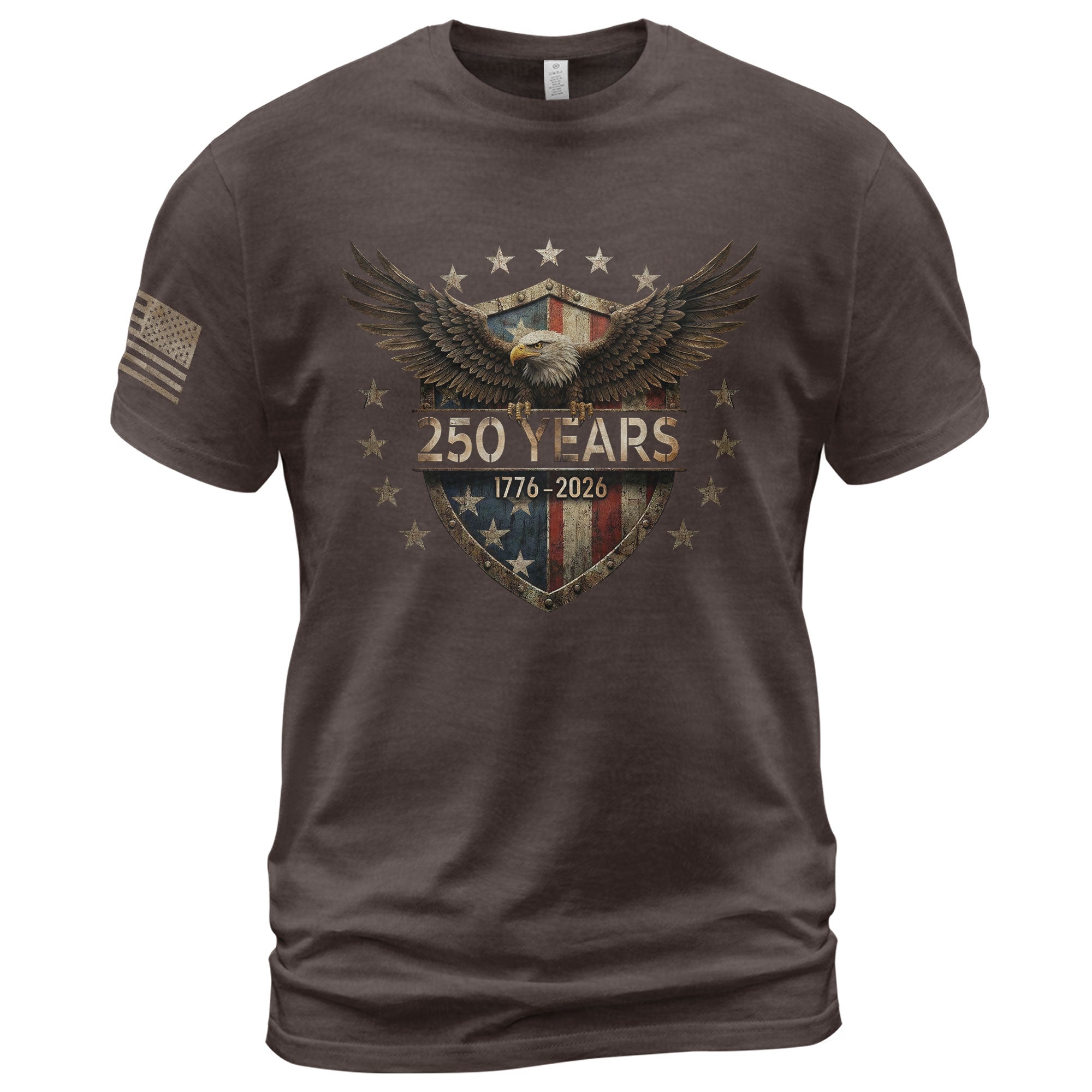 USA 250th Anniversary Shirt 1776-2026 American Flag Eagle Patriotic for Men