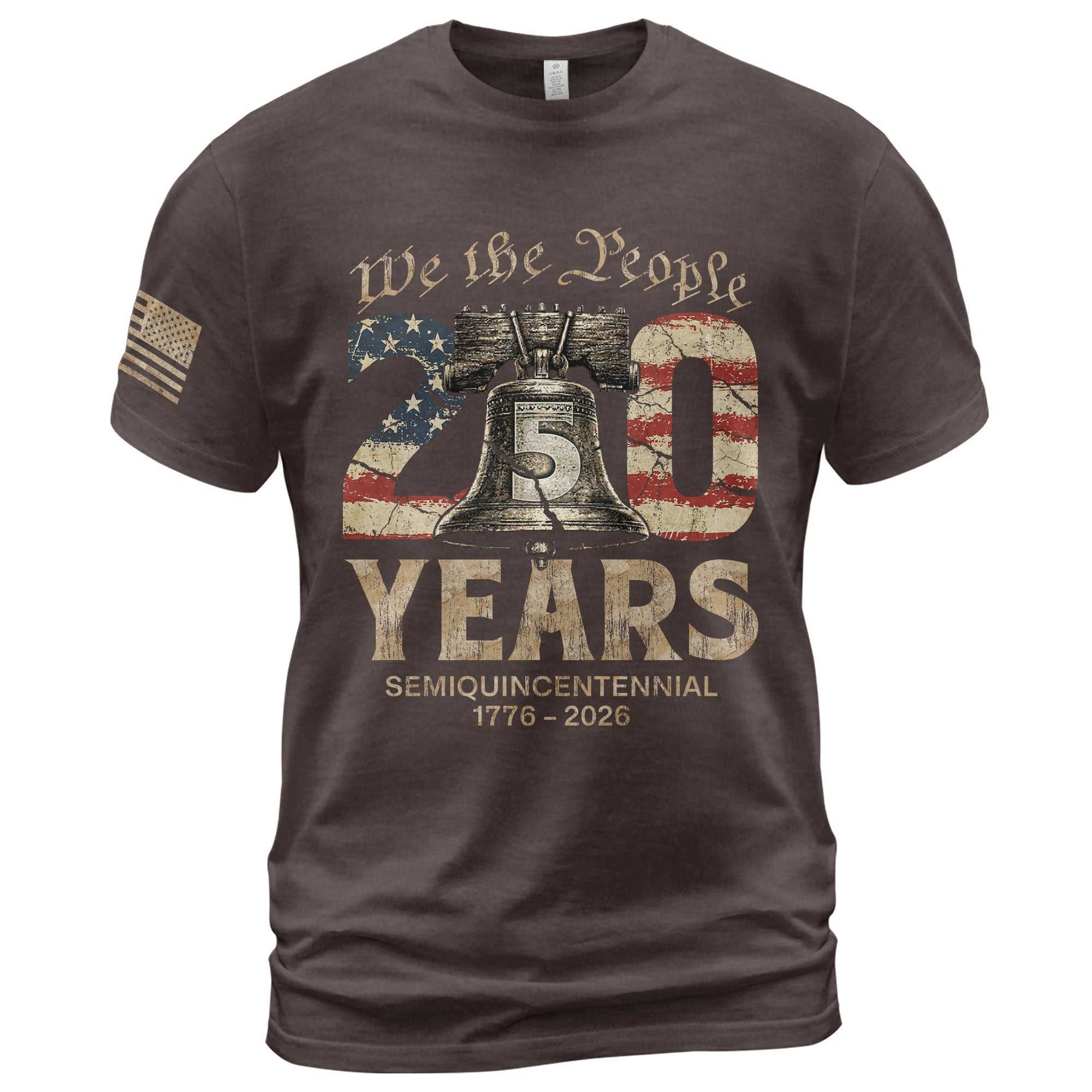 USA 250th Anniversary Shirt 1776-2026 Liberty Bell We The People Patriotic for Men
