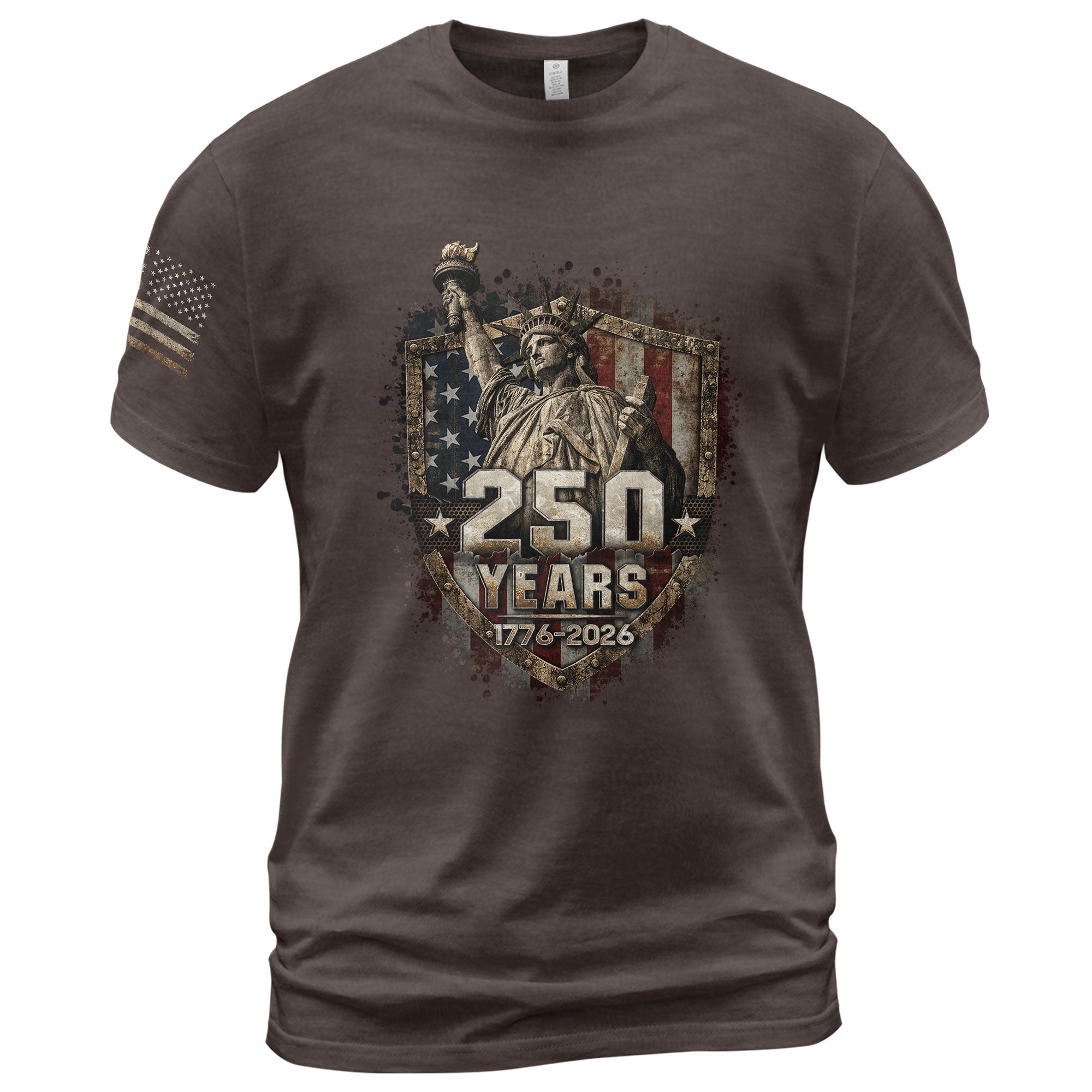 USA 250th Anniversary Shirt 1776-2026 Statue of Liberty Patriotic American Flag