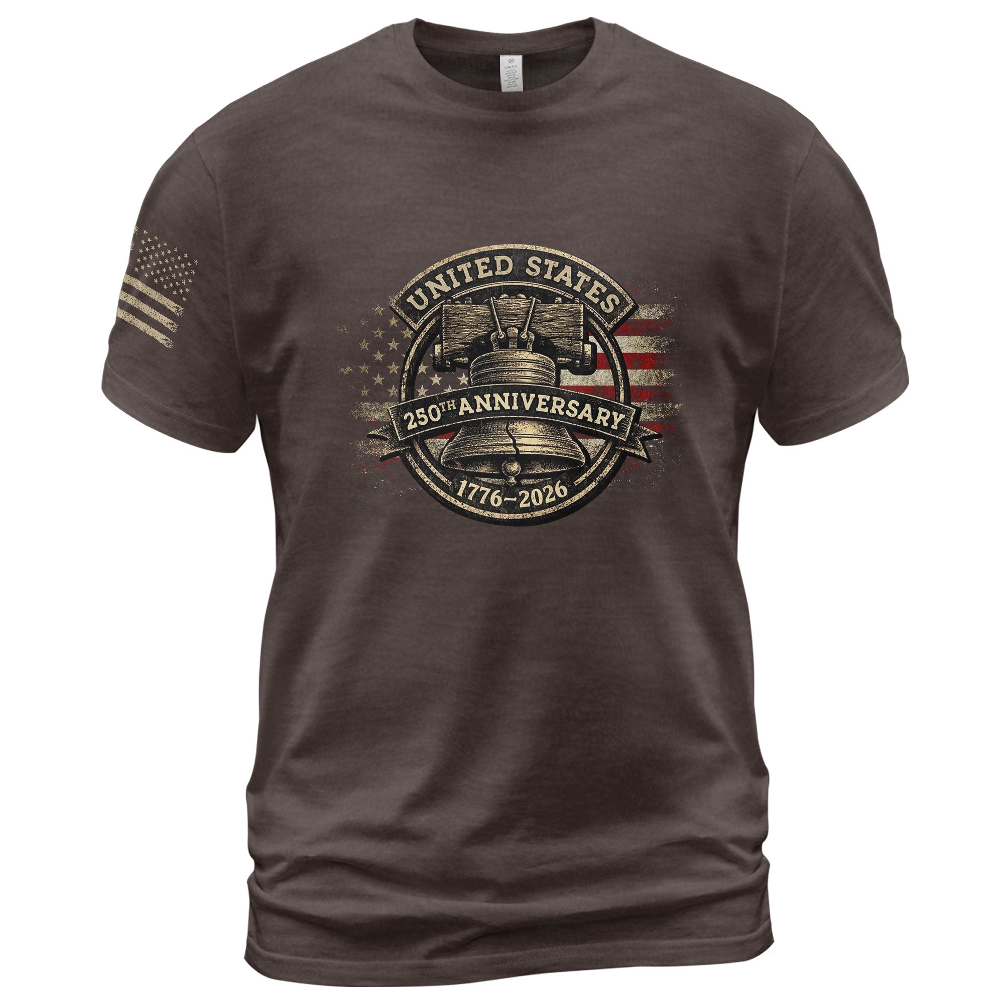 USA 250th Anniversary Shirt 1776-2026 Liberty Bell Patriotic American Flag