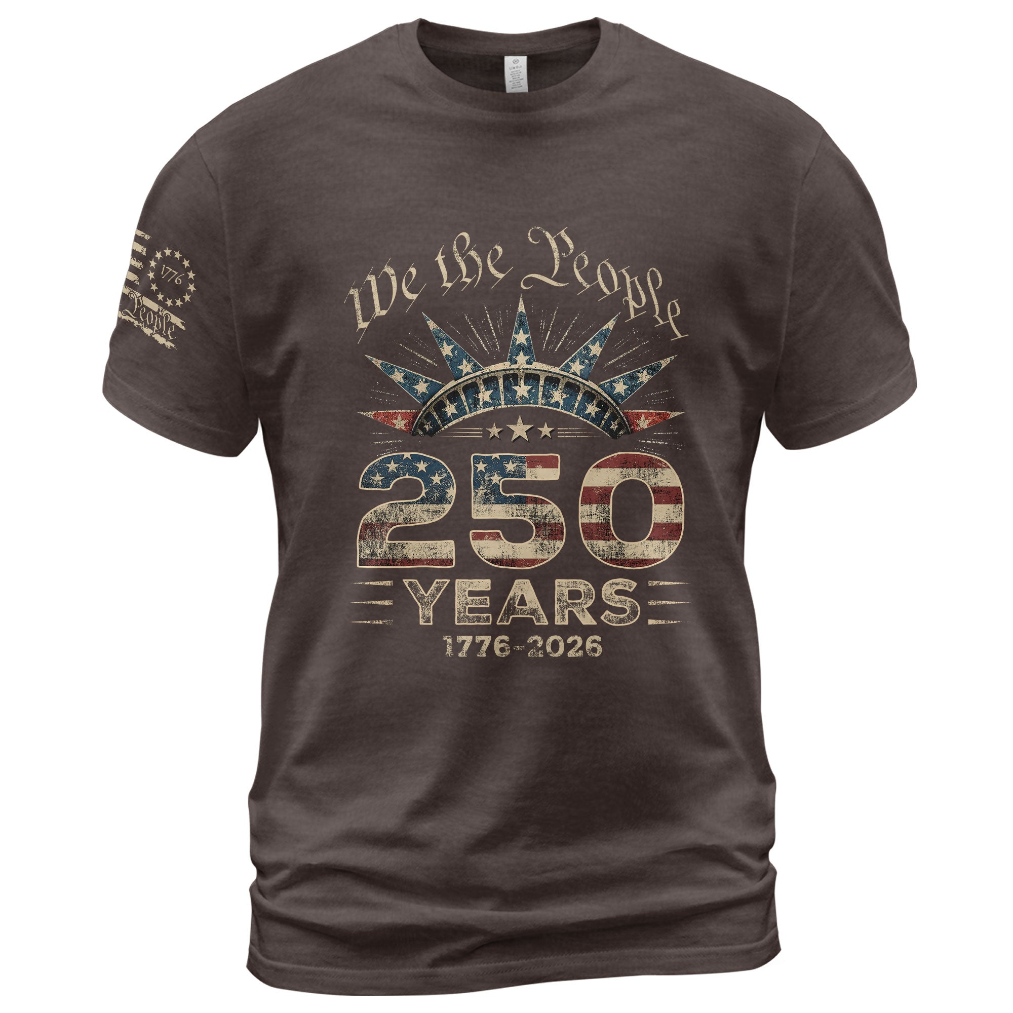USA 250th Anniversary Shirt 1776-2026 We The People Liberty Crown Patriotic