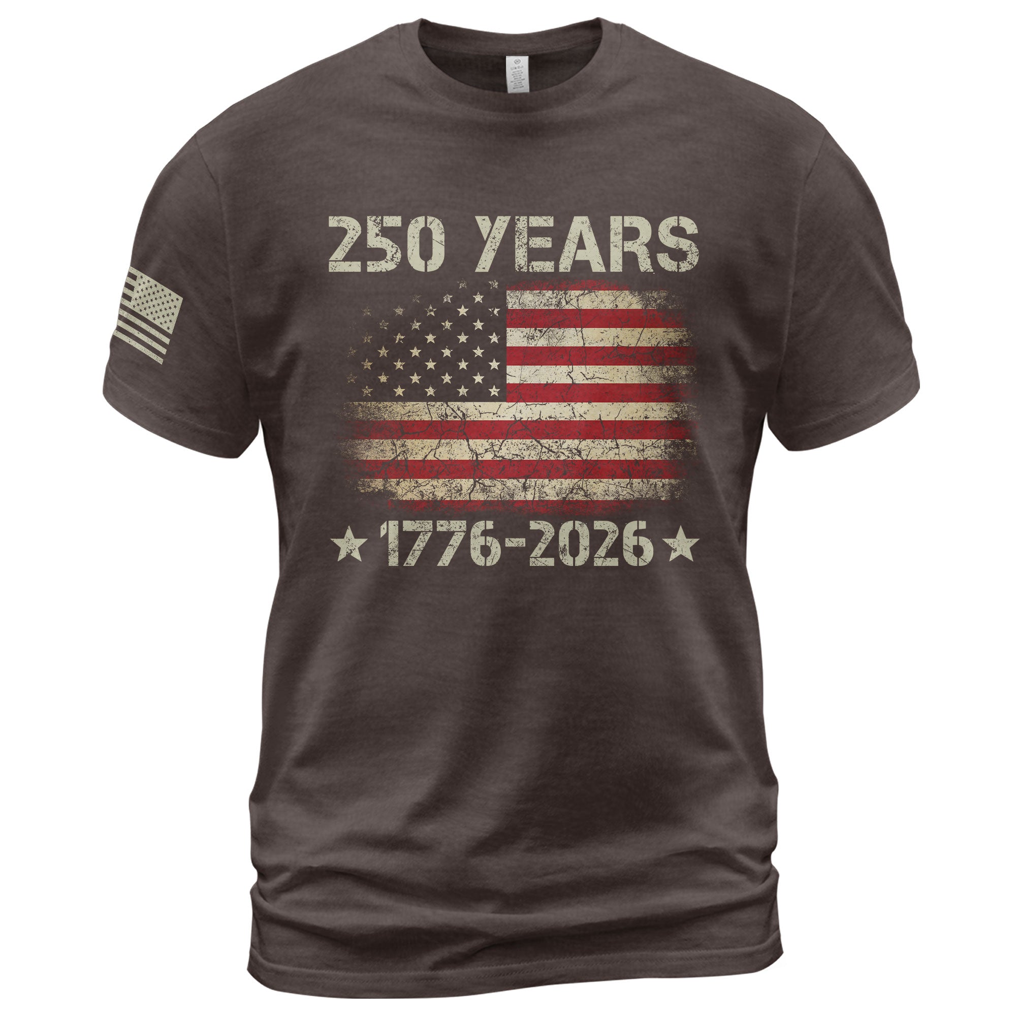 250 Years American Independence T-Shirt 1776–2026 – Vintage USA Flag Patriotic Shirt