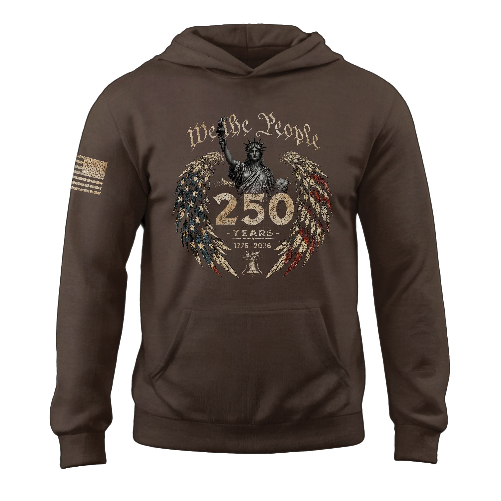 USA 250th Anniversary Hoodie 1776-2026 Patriotic We The People Statue of Liberty