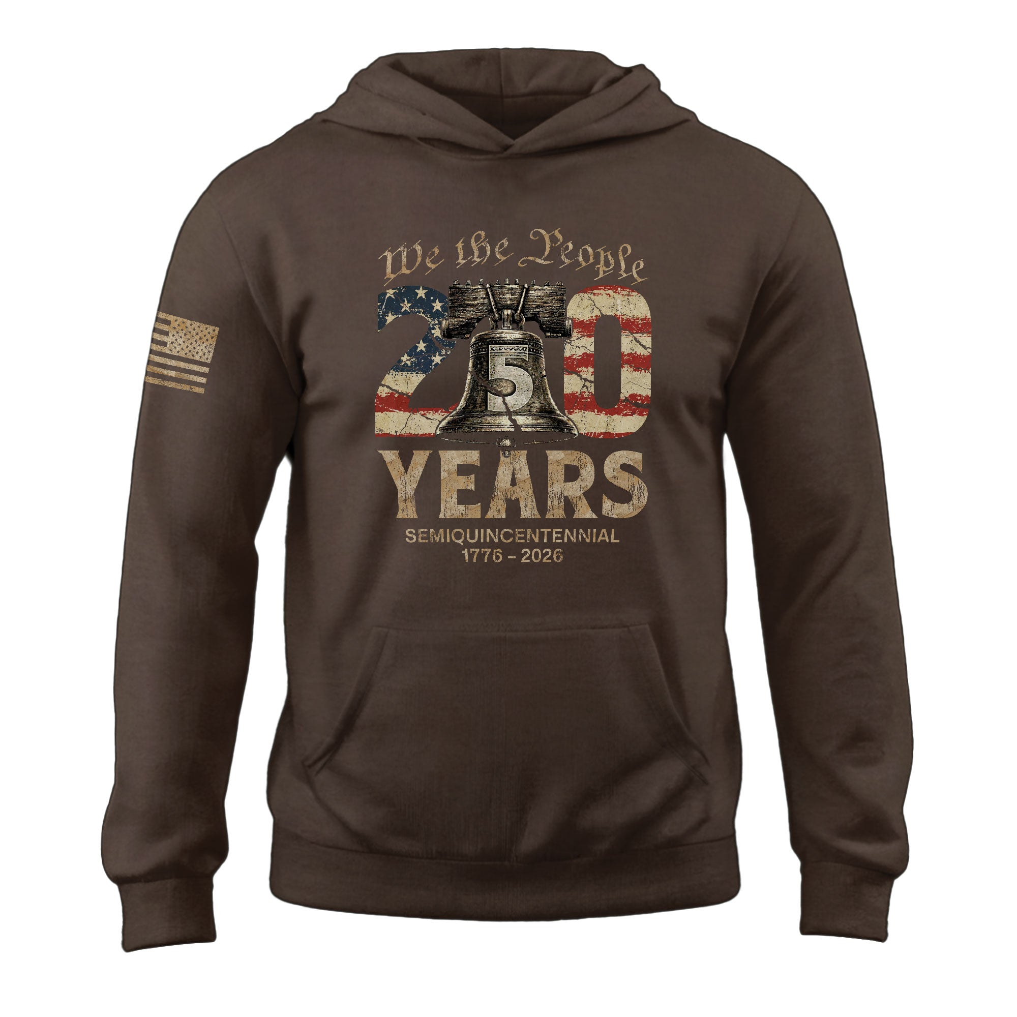 USA 250th Anniversary Hoodie 1776-2026 We The People Liberty Bell Patriotic