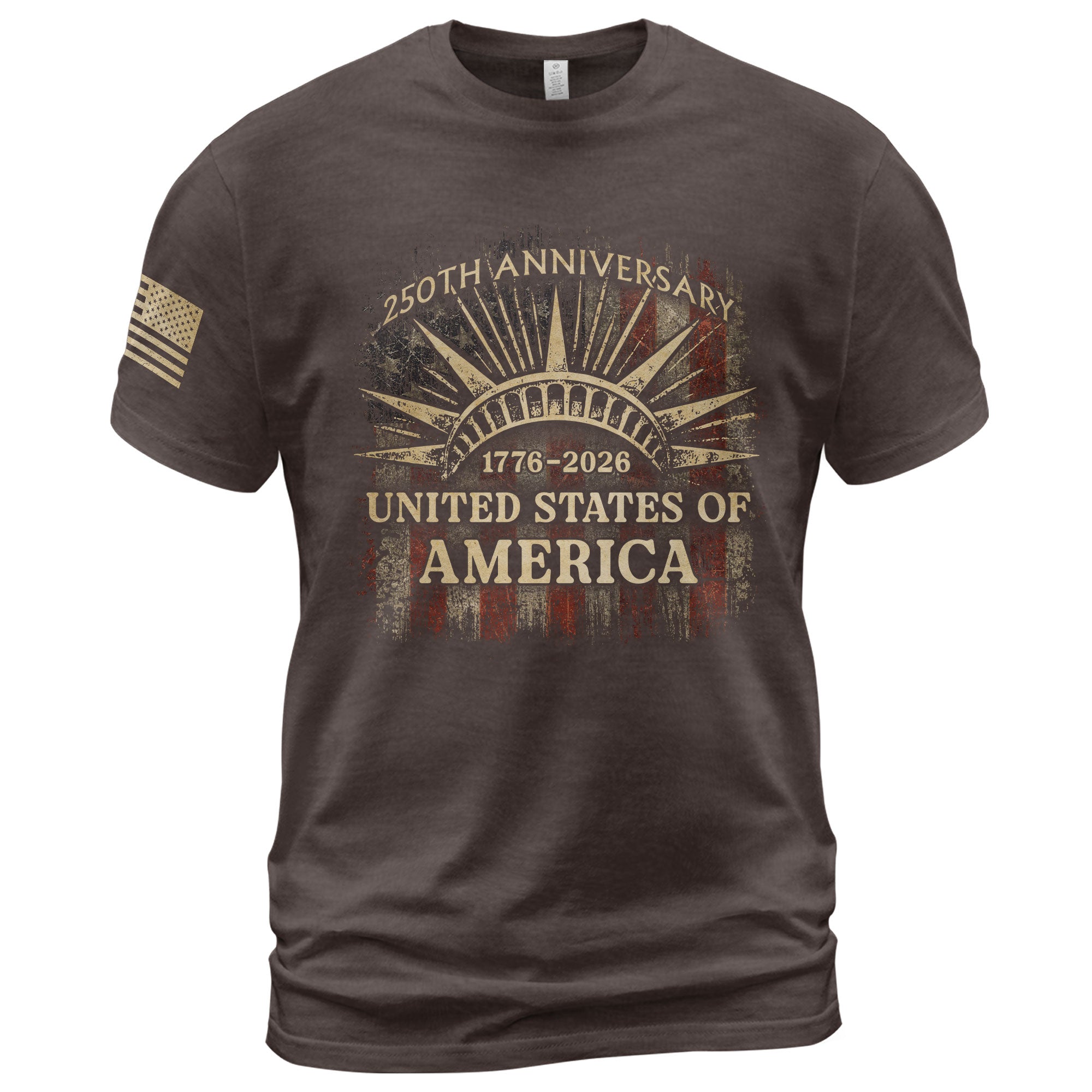 United States of America 250th Anniversary Shirt 1776-2026 Lady Liberty Crown Patriotic