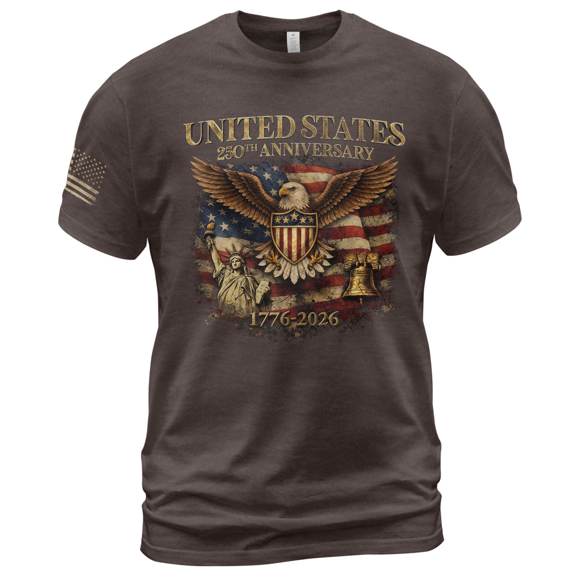 USA 250th Anniversary Shirt 1776-2026 Eagle Liberty Bell Patriotic American Pride
