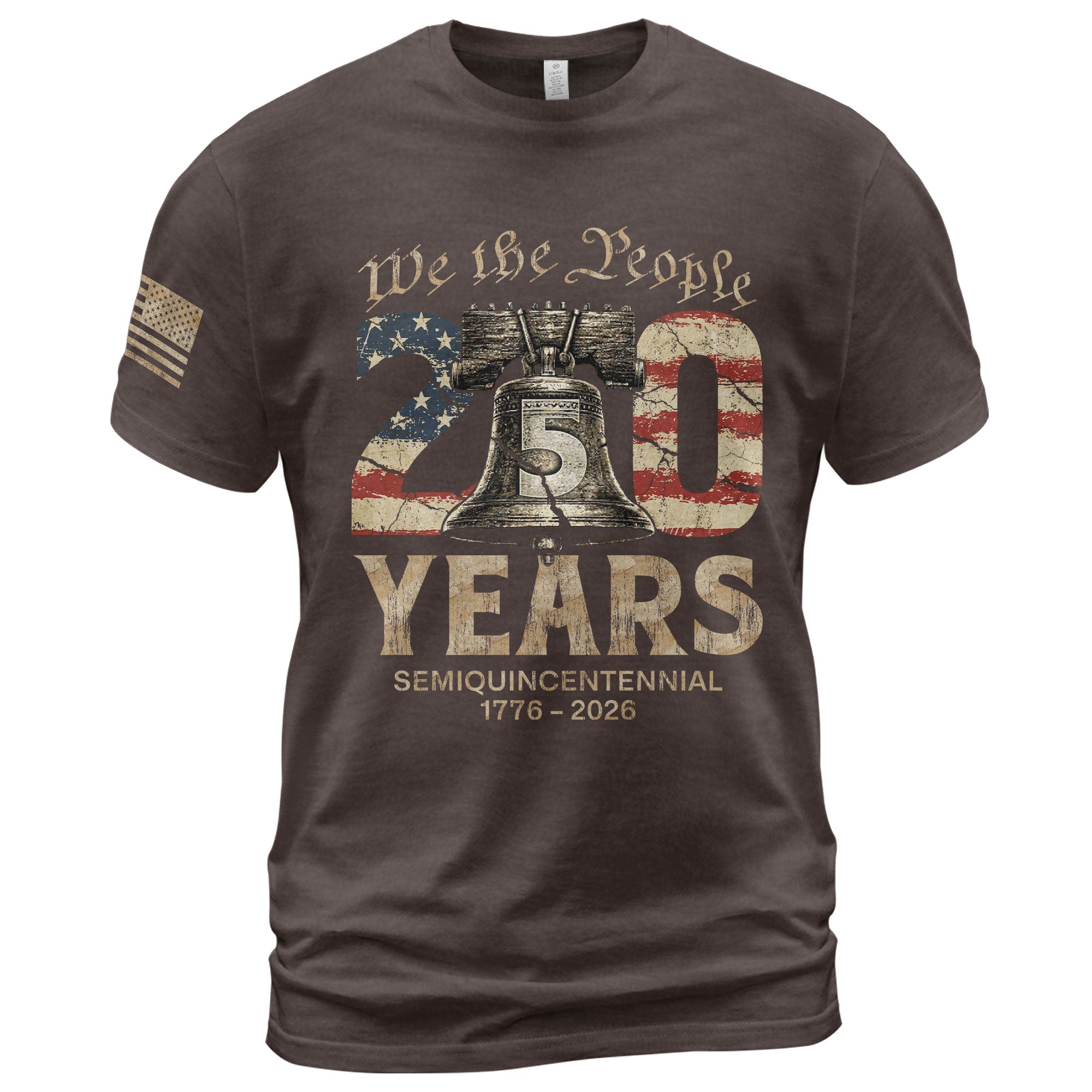USA 250th Anniversary Shirt 1776-2026 Liberty Bell We The People Patriotic for Men