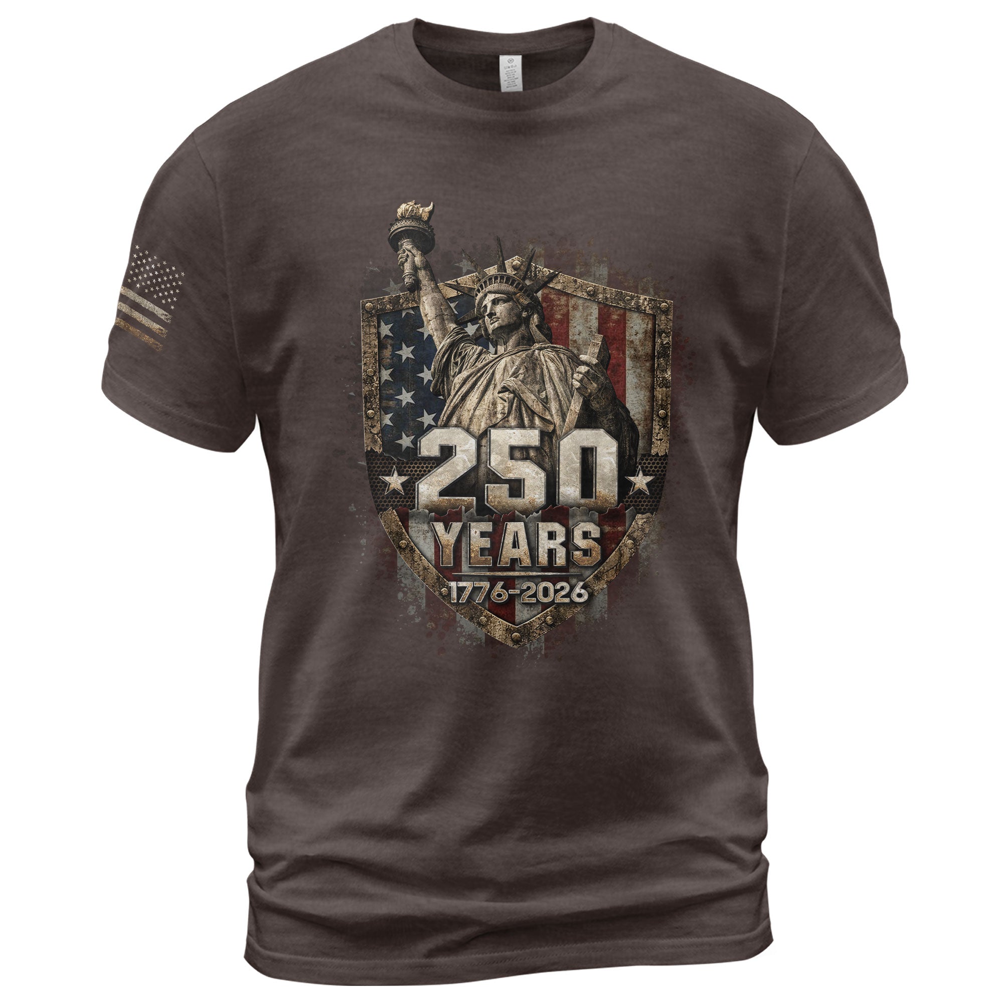 USA 250th Anniversary Shirt 1776-2026 Statue of Liberty Patriotic American Flag
