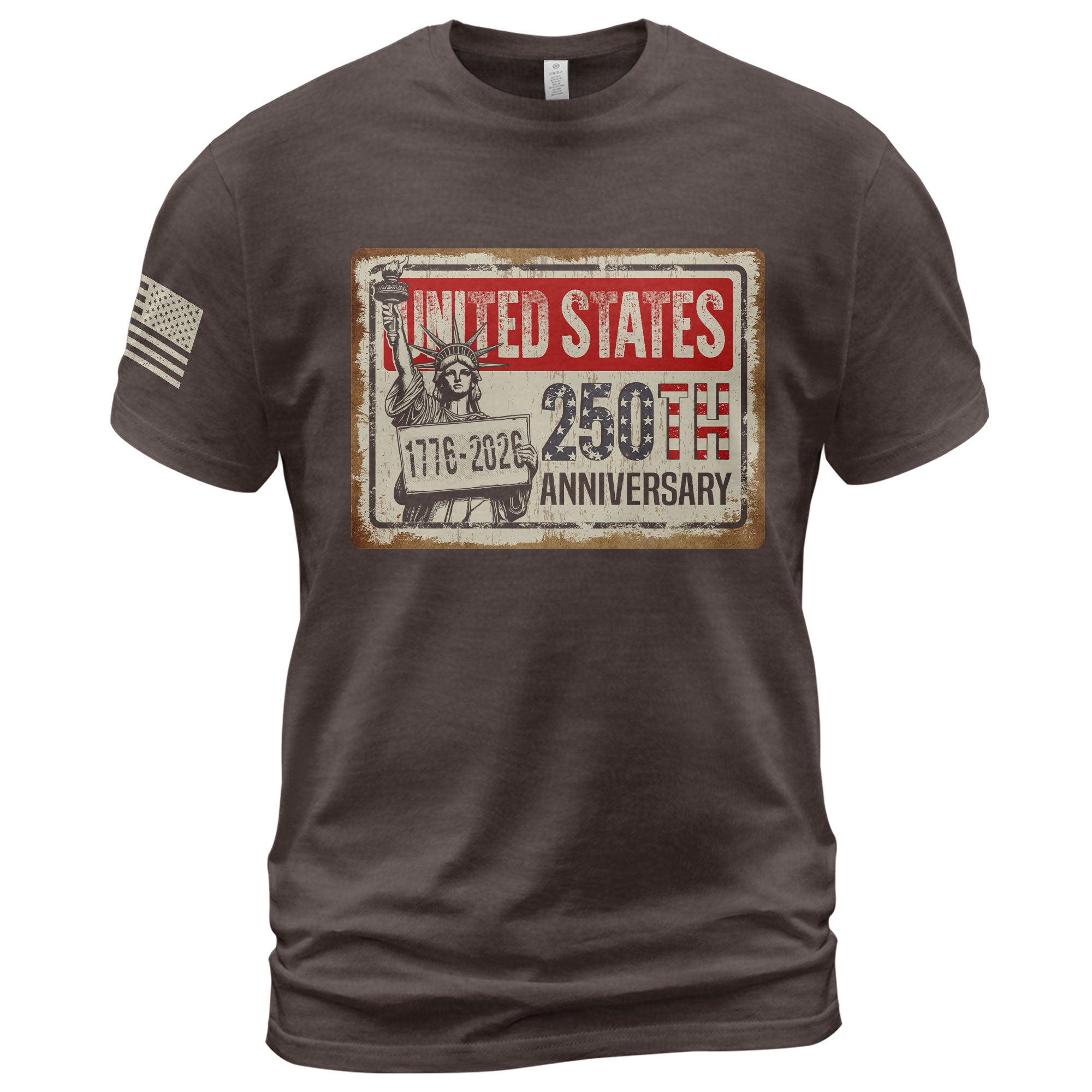 United States 250th Anniversary 250 Years Vintage Sign Shirt Lady Liberty Patriotic
