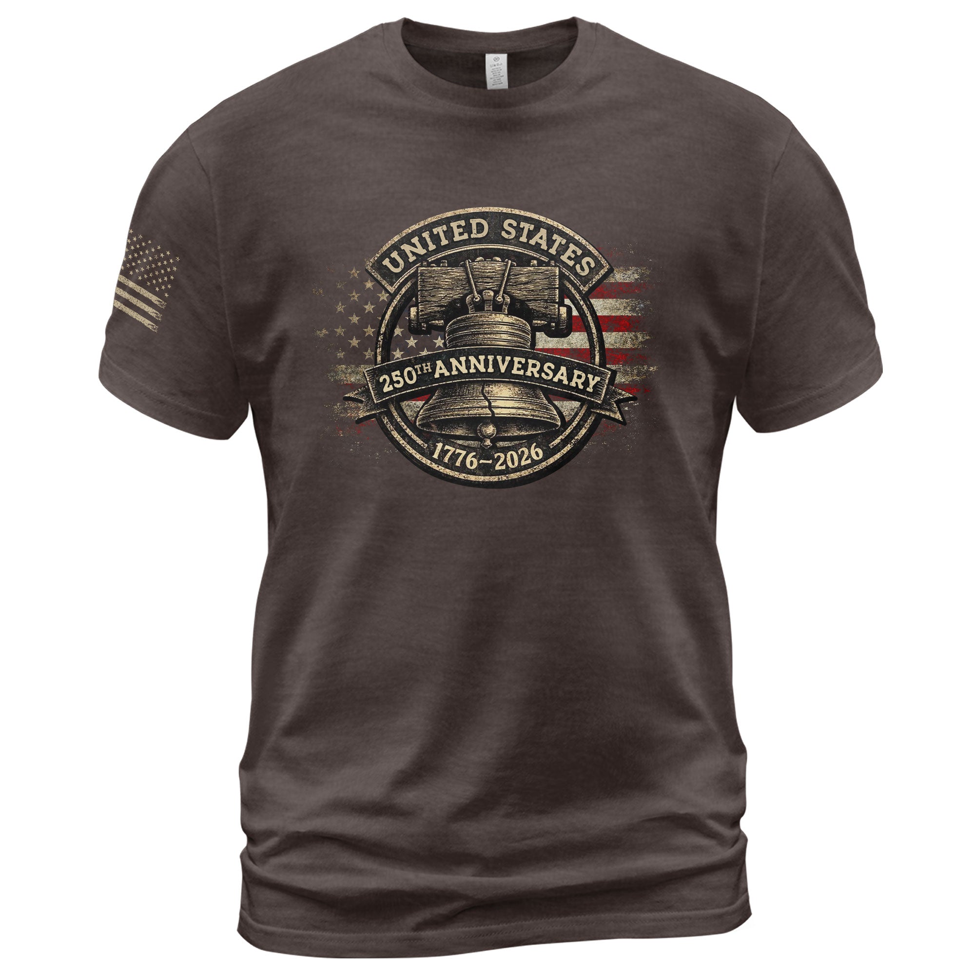 USA 250th Anniversary Shirt 1776-2026 Liberty Bell Patriotic American Flag