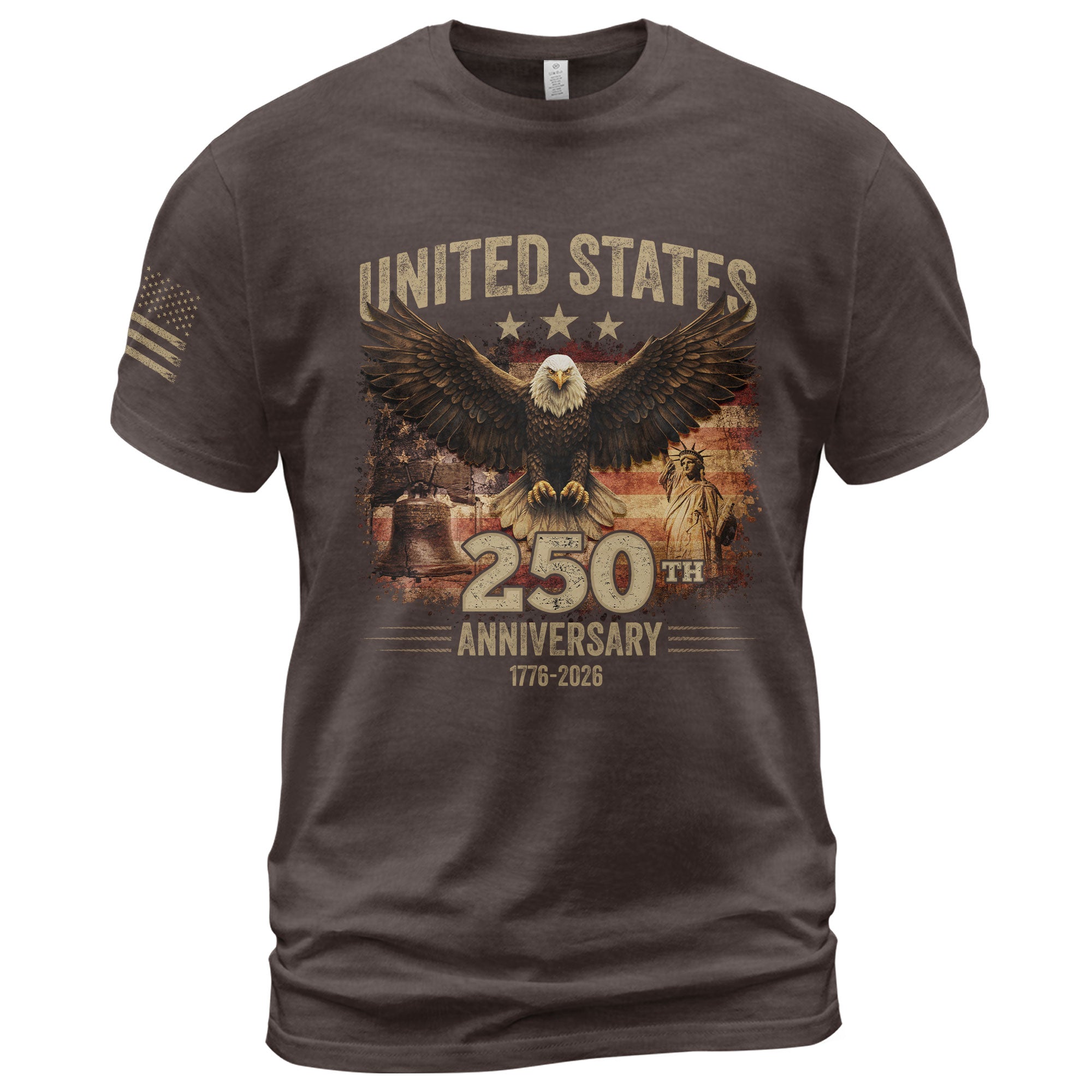 USA 250th Anniversary 250 Years Shirt 1776-2026 Vintage American Eagle Liberty Bell