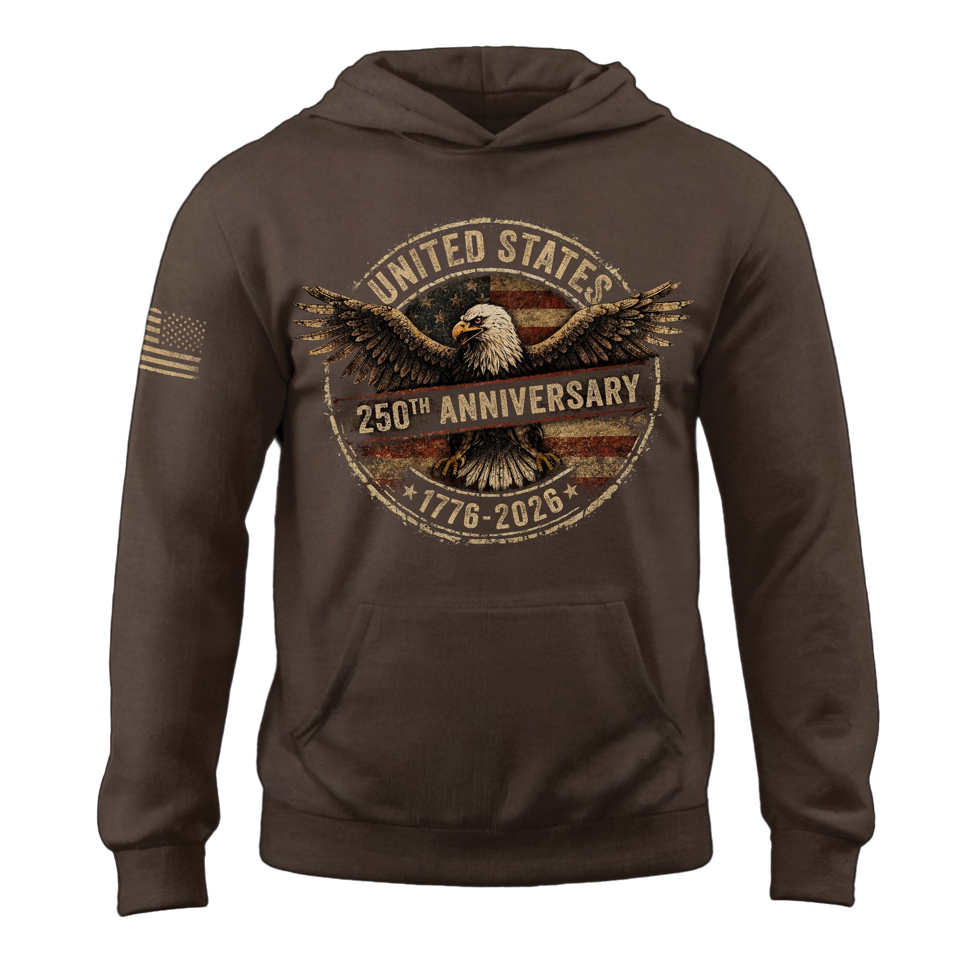 USA 250th Anniversary Semiquincentennial 250 Years Hoodie 1776-2026 Patriotic Eagle Vintage