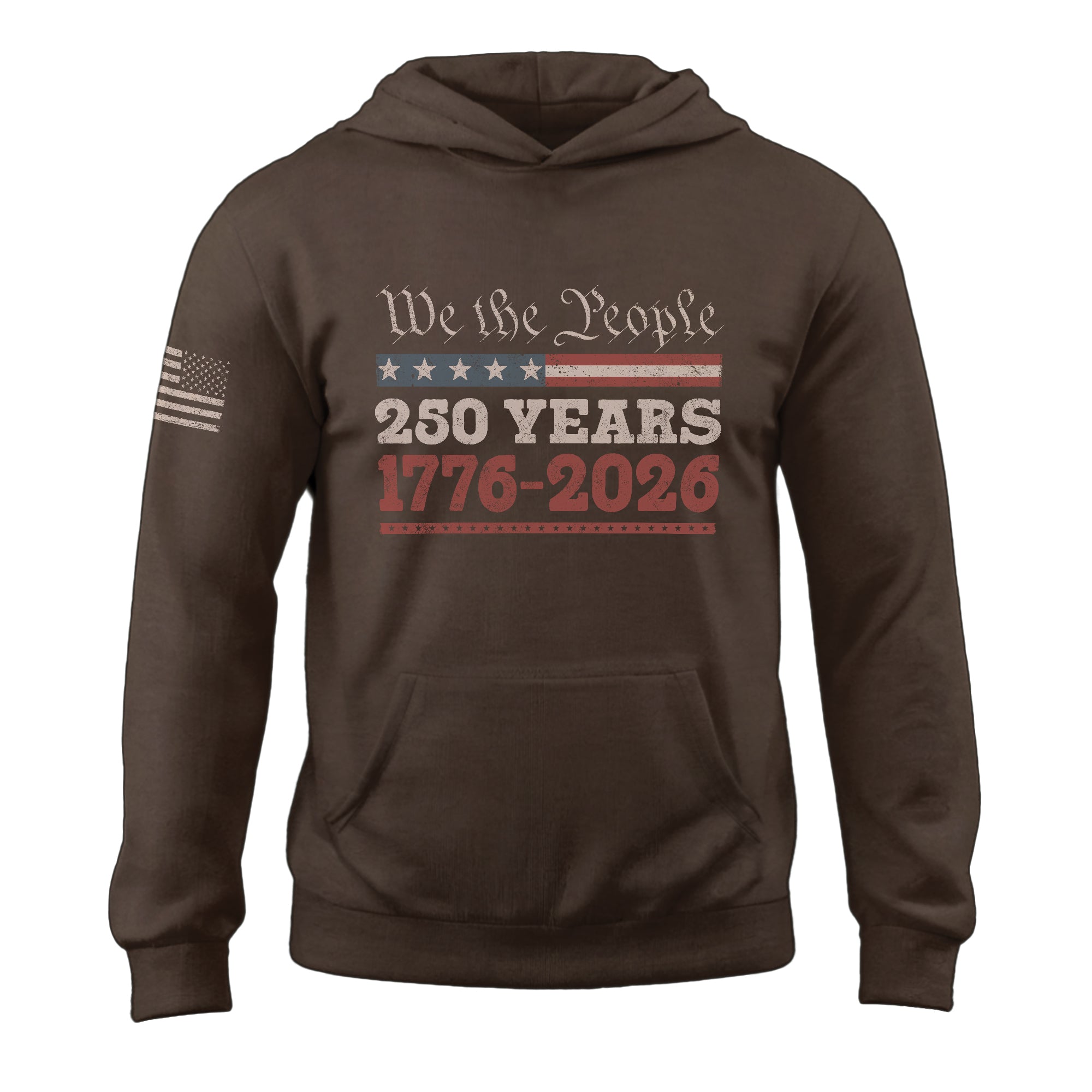 USA 250th Anniversary Semiquincentennial 250 Years Hoodie 1776-2026 USA Flag We The People Patriotic