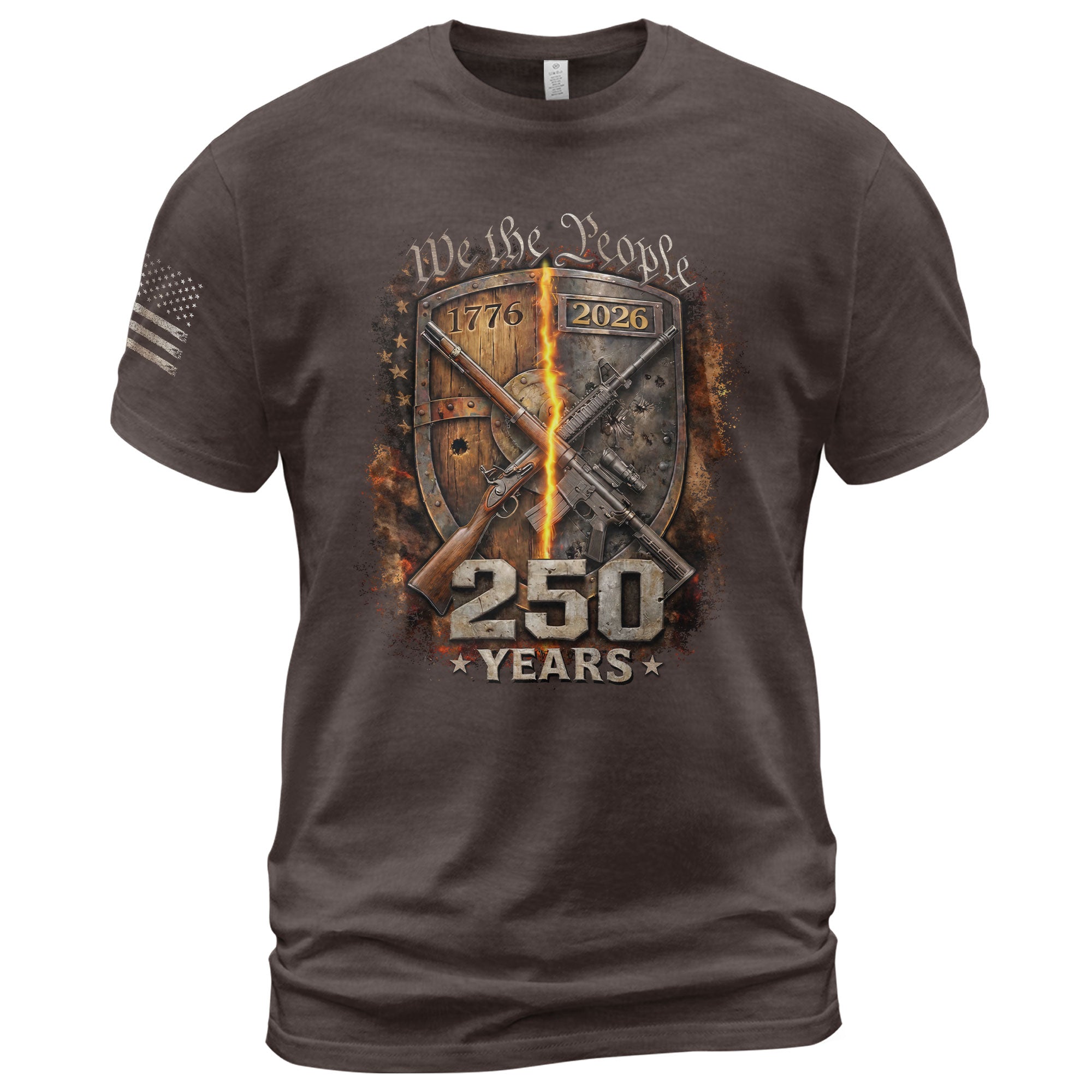 USA 250th Anniversary Semiquincentennial 250 Years Shirt 1776-2026 Forged in Liberty We The People Mental Strength Patriotic