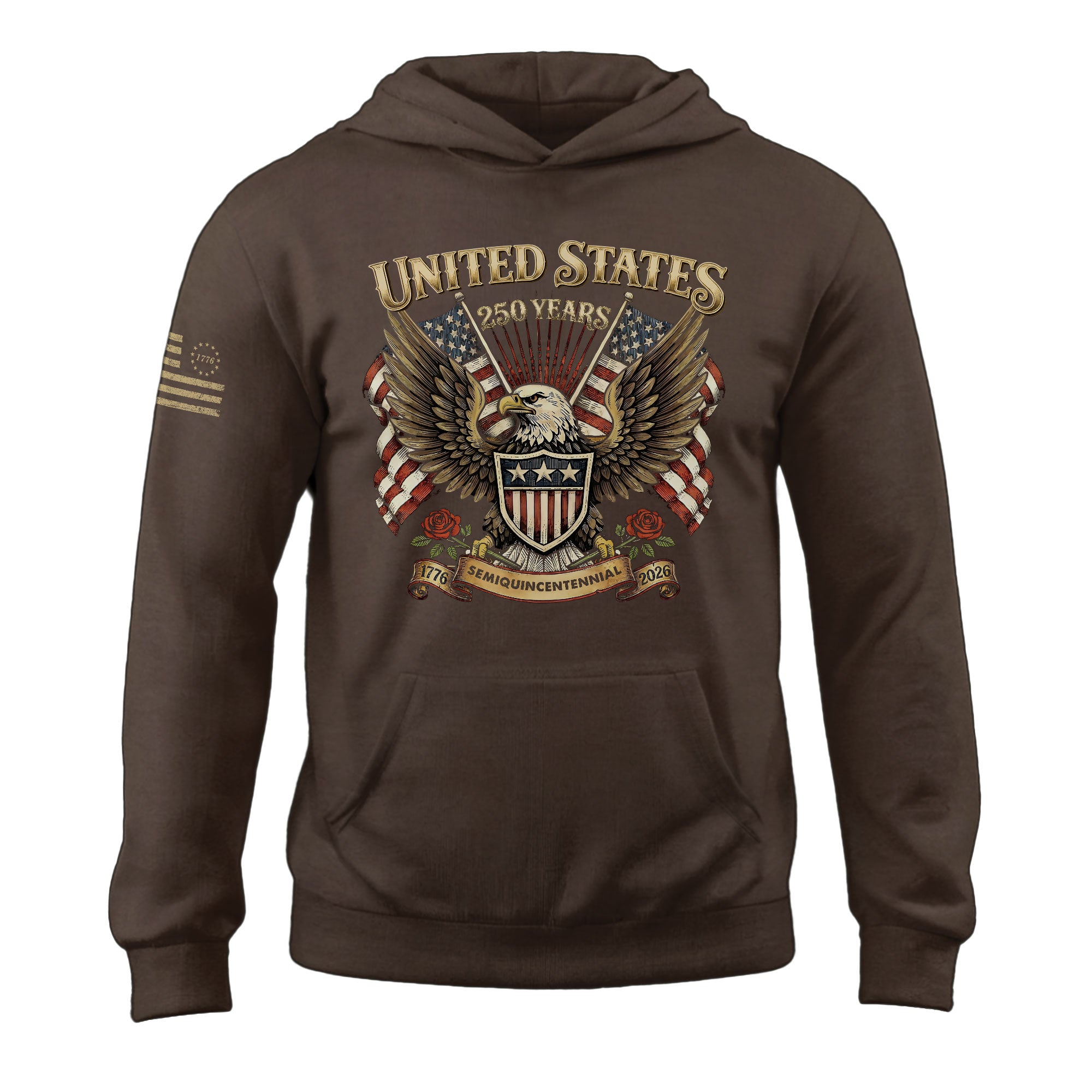 USA 250th Anniversary Hoodie 1776–2026 Semiquincentennial Historic Voyage Freedom Heritage