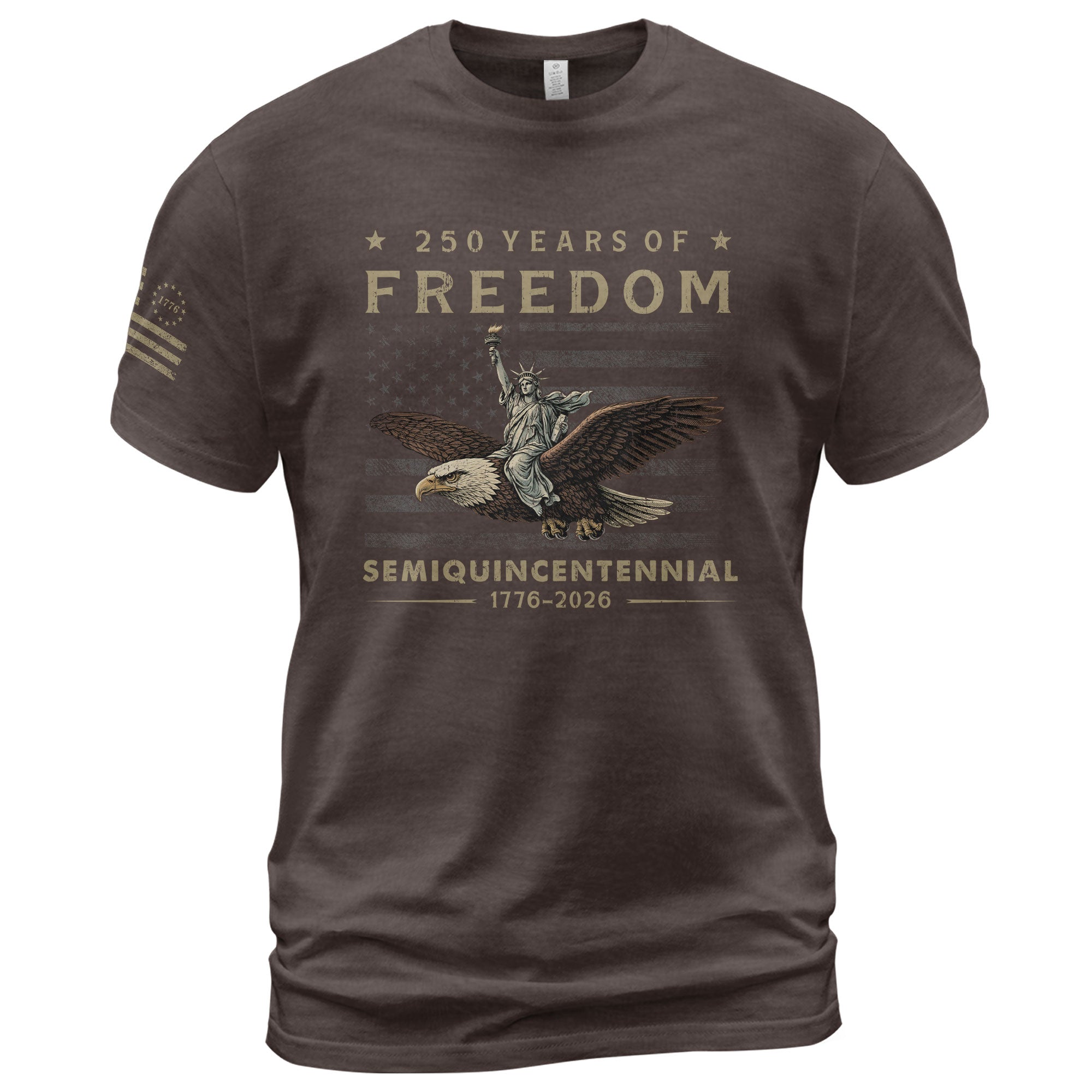USA 250th Anniversary Shirt 250 Years of Freedom Semiquincentennial 1776-2026 We The People Eagle Lady Liberty Patriotic