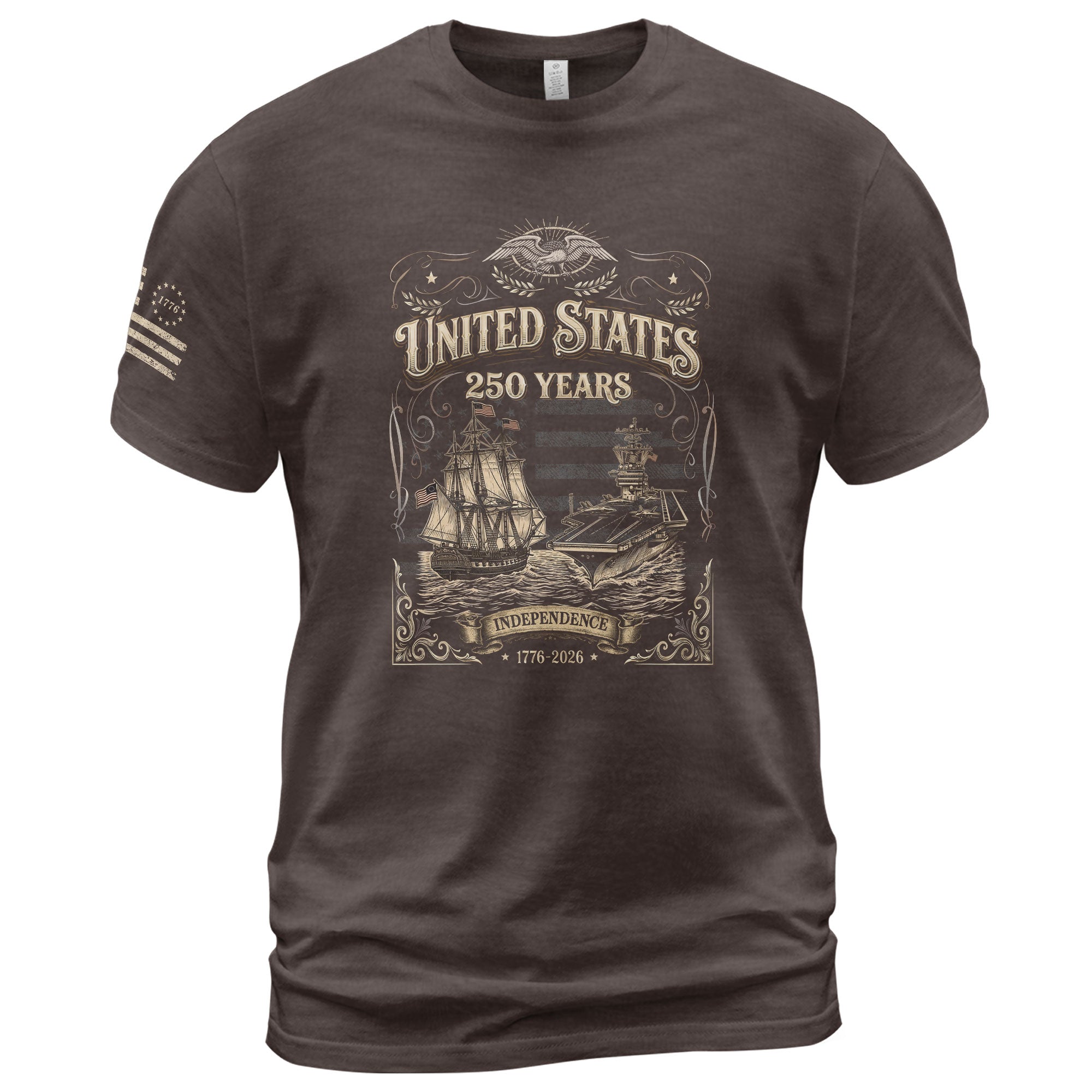 USA 250 Years Anniversary Shirt 1776–2026, Freedom Heritage Apparel