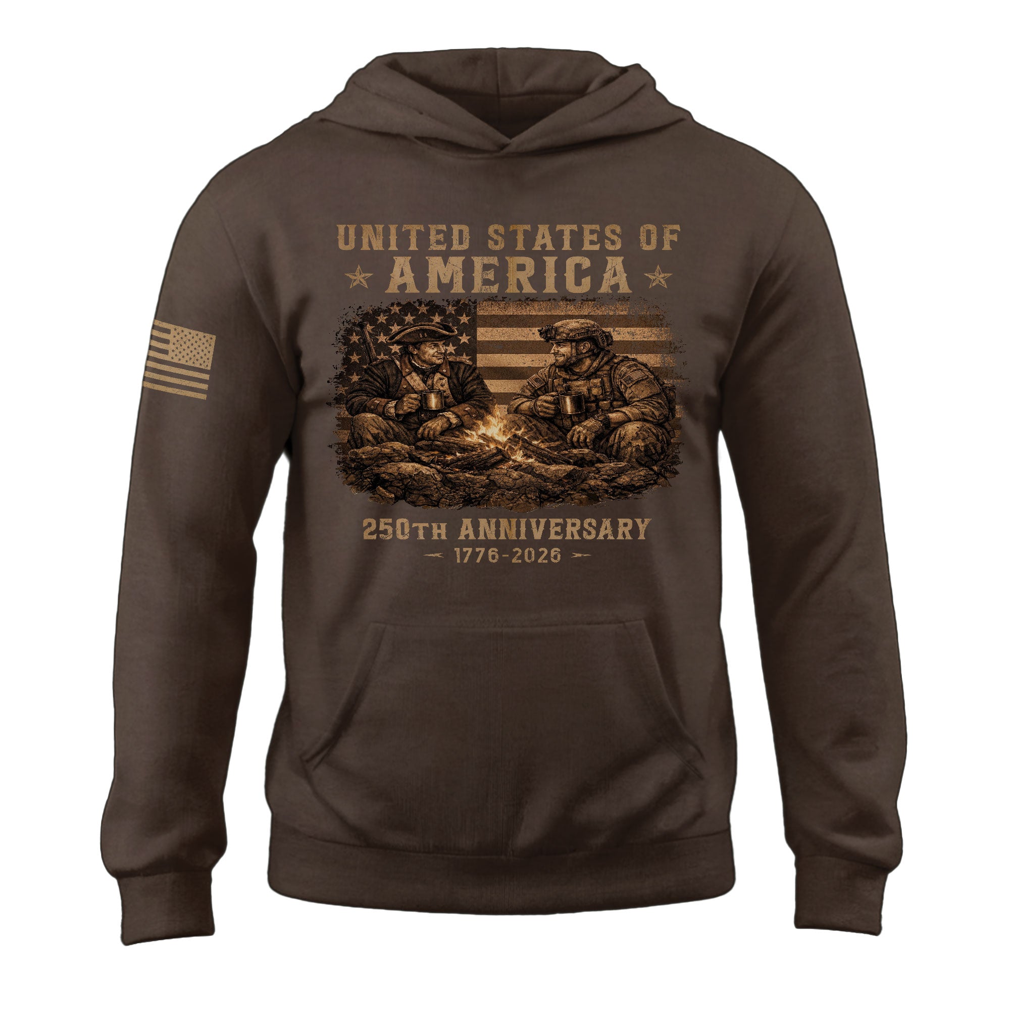 America 1776–2026 250 Years Anniversary Hoodie, Classic American History Celebration Hoodie Unisex