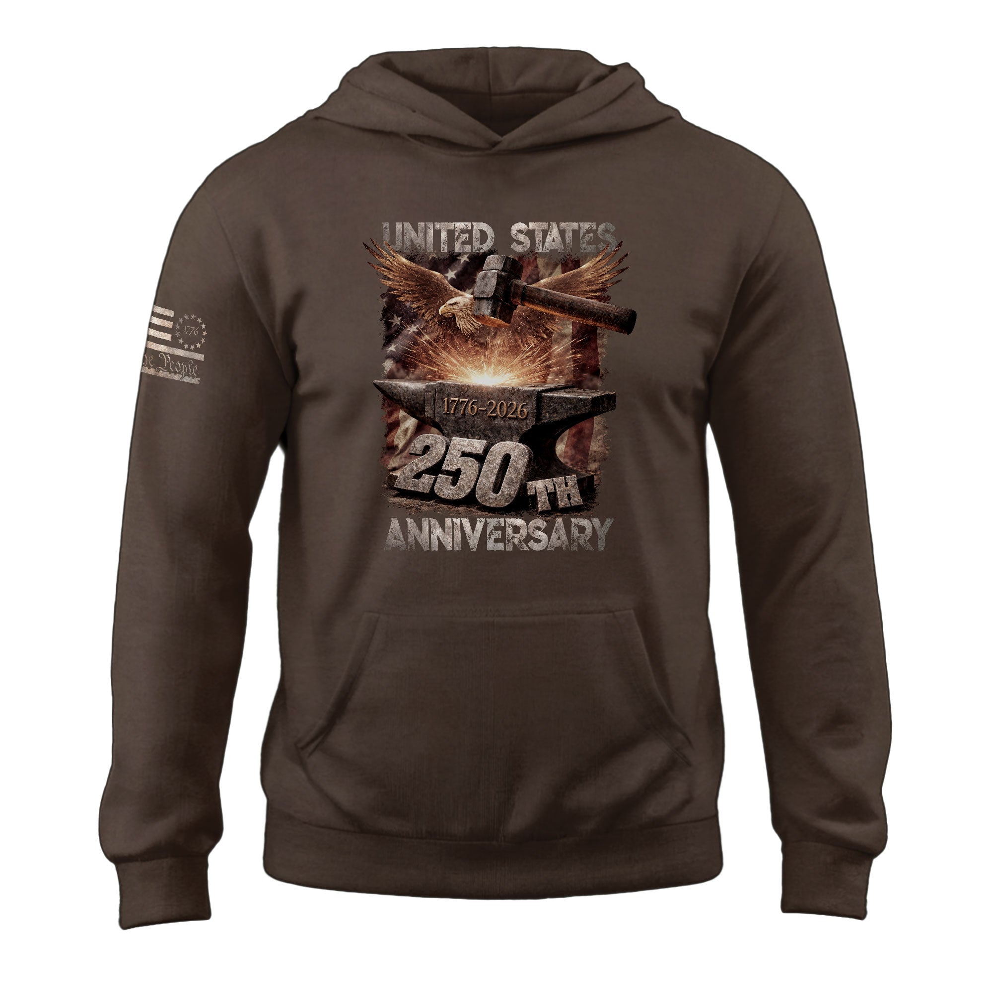 USA 250 Years Anniversary Hoodie 1776–2026, Vintage American Heritage Freedom Hoodie for Men and Women