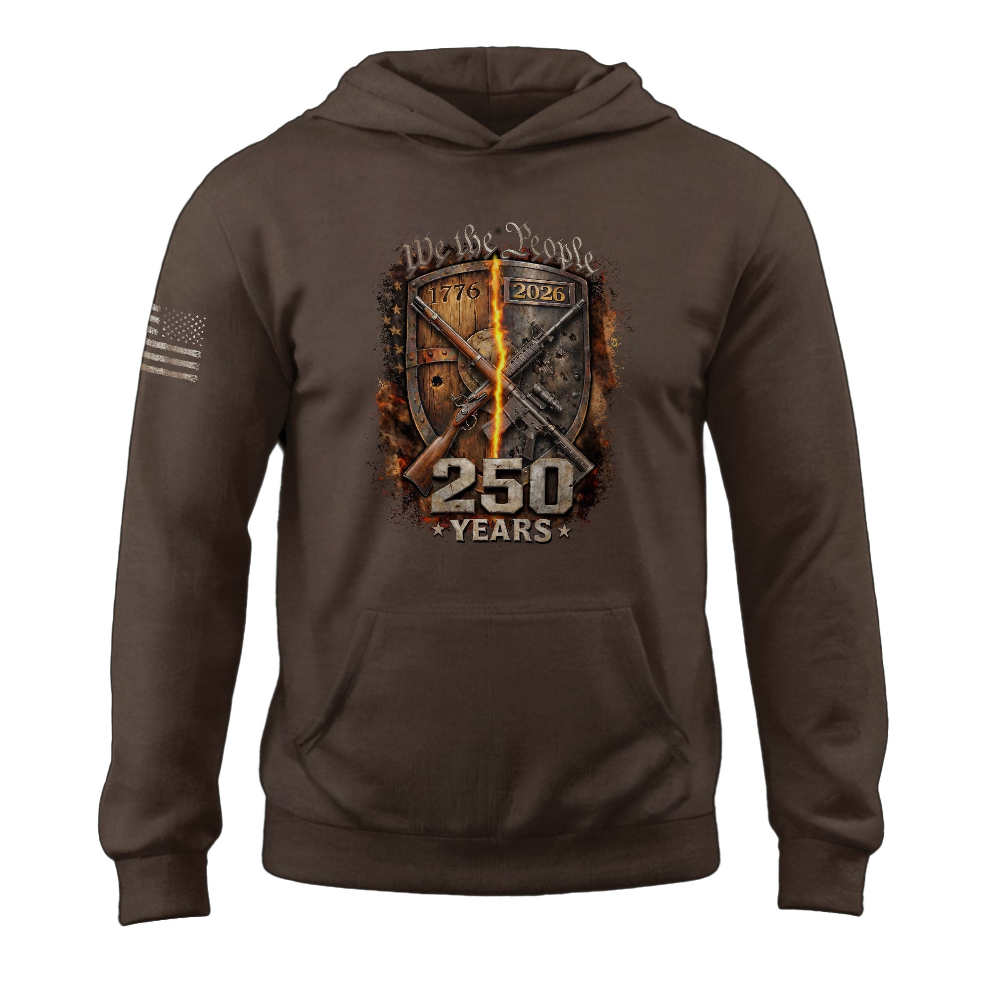 USA 1776–2026 250th Anniversary Hoodie, Patriotic American Legacy Celebration Hoodie