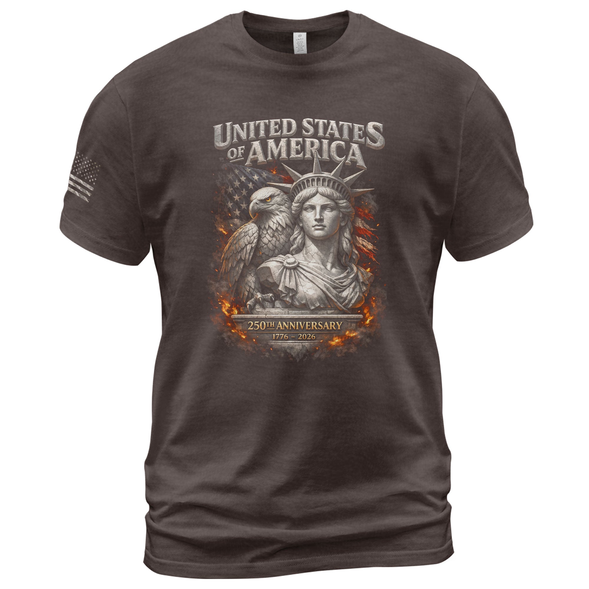 United States of America 250th Anniversary Shirt - Eagle & Lady Liberty 1776-2026 250 Years Tee