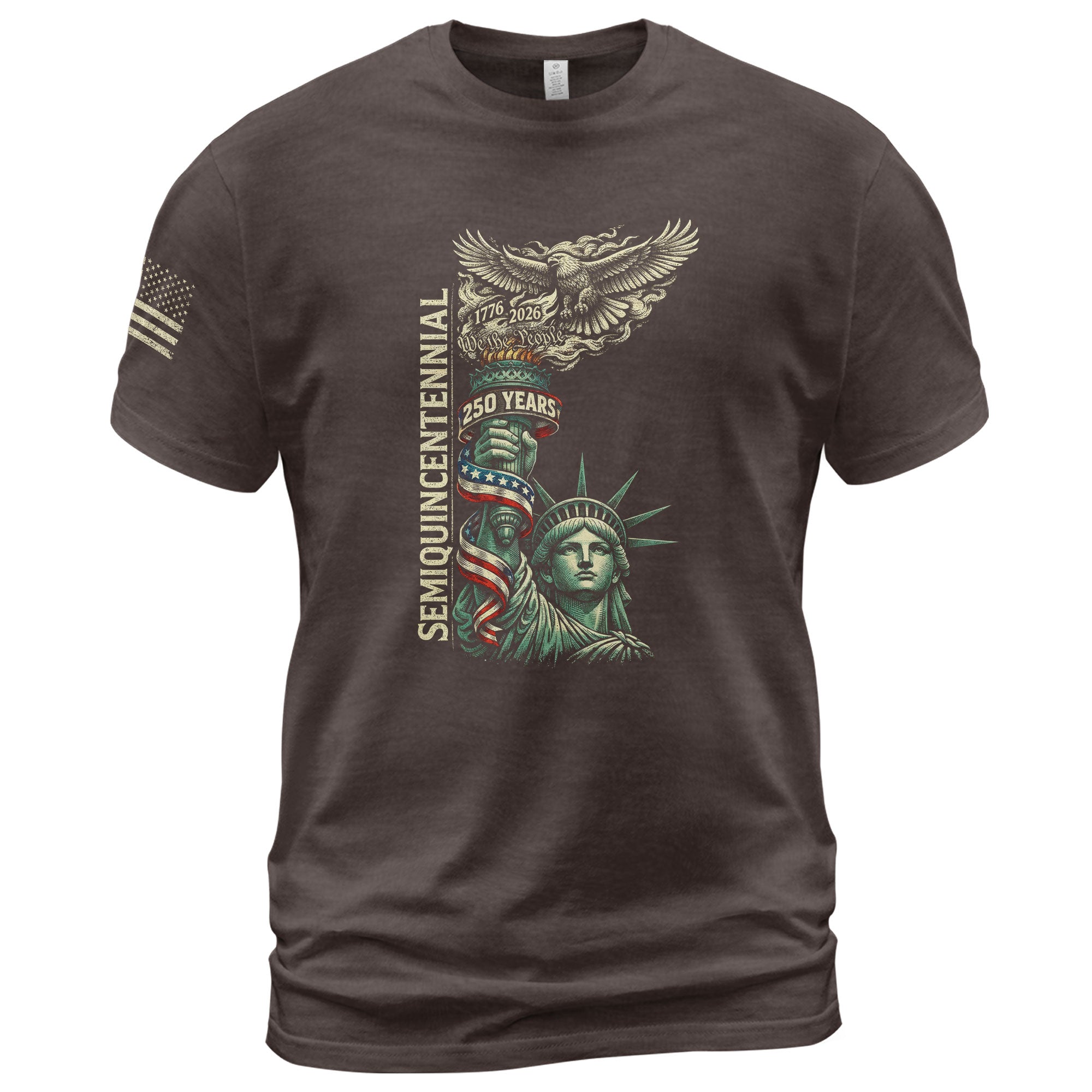 American Semiquincentennial 250 Years Liberty Torch & Eagle Heritage Shirt 1776–2026
