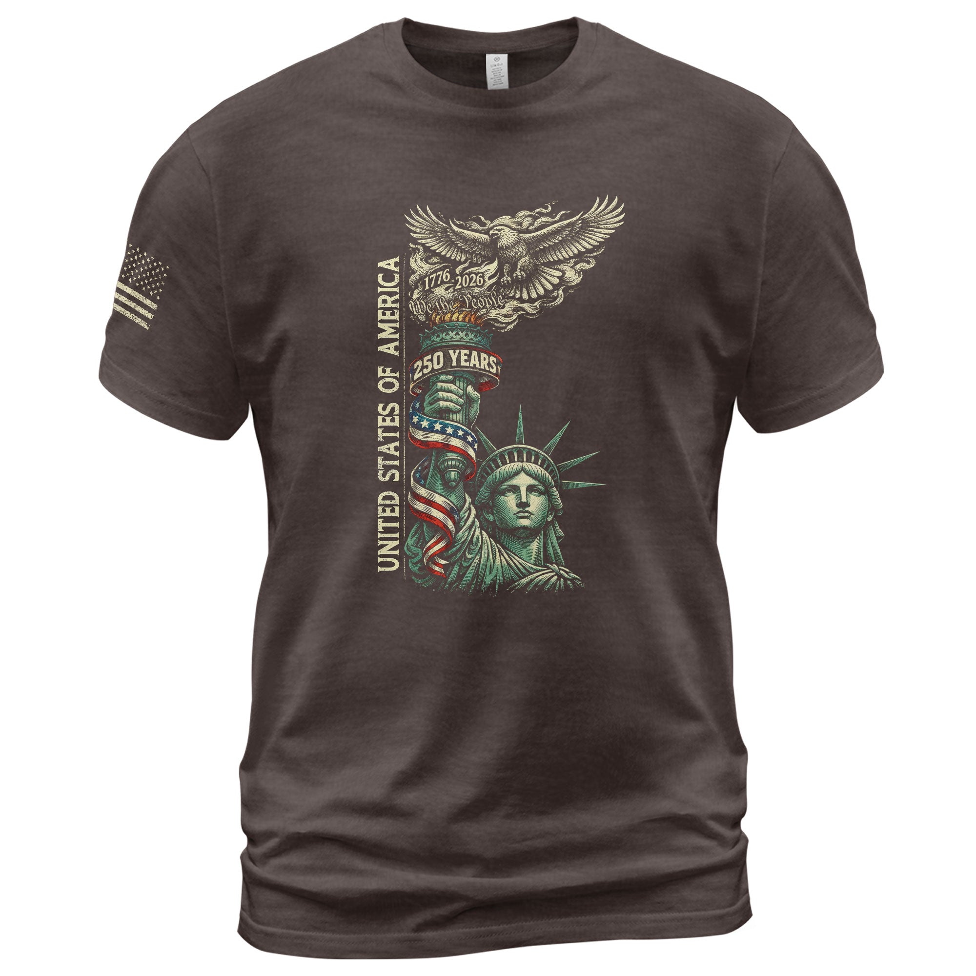 America 250th Anniversary T-Shirt 1776-2026 – Liberty Torch & Eagle Heritage Tee