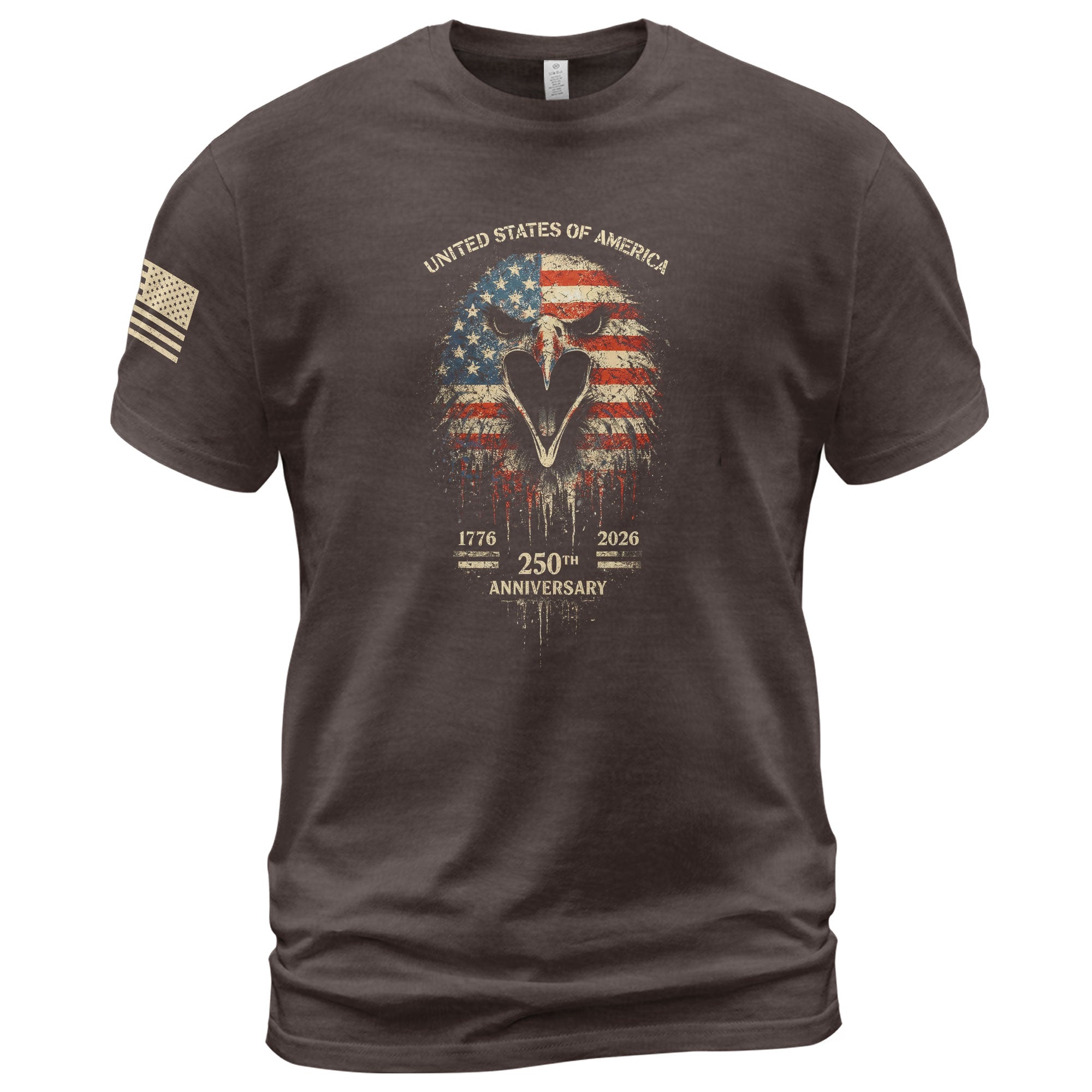 USA 250th Anniversary 1776-2026 T-Shirt – America Flag Eagle Patriotic Freedom Shirt