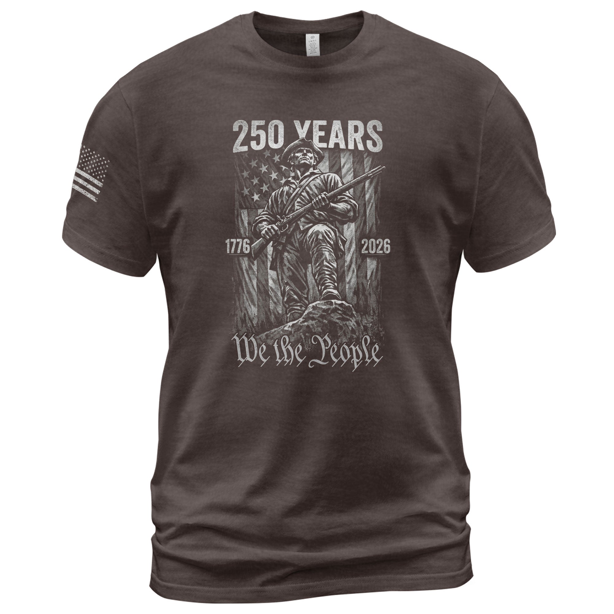American Revolution 250th Anniversary 1776-2026 T-Shirt – We The People Minuteman Patriotic USA 250 Years Tee