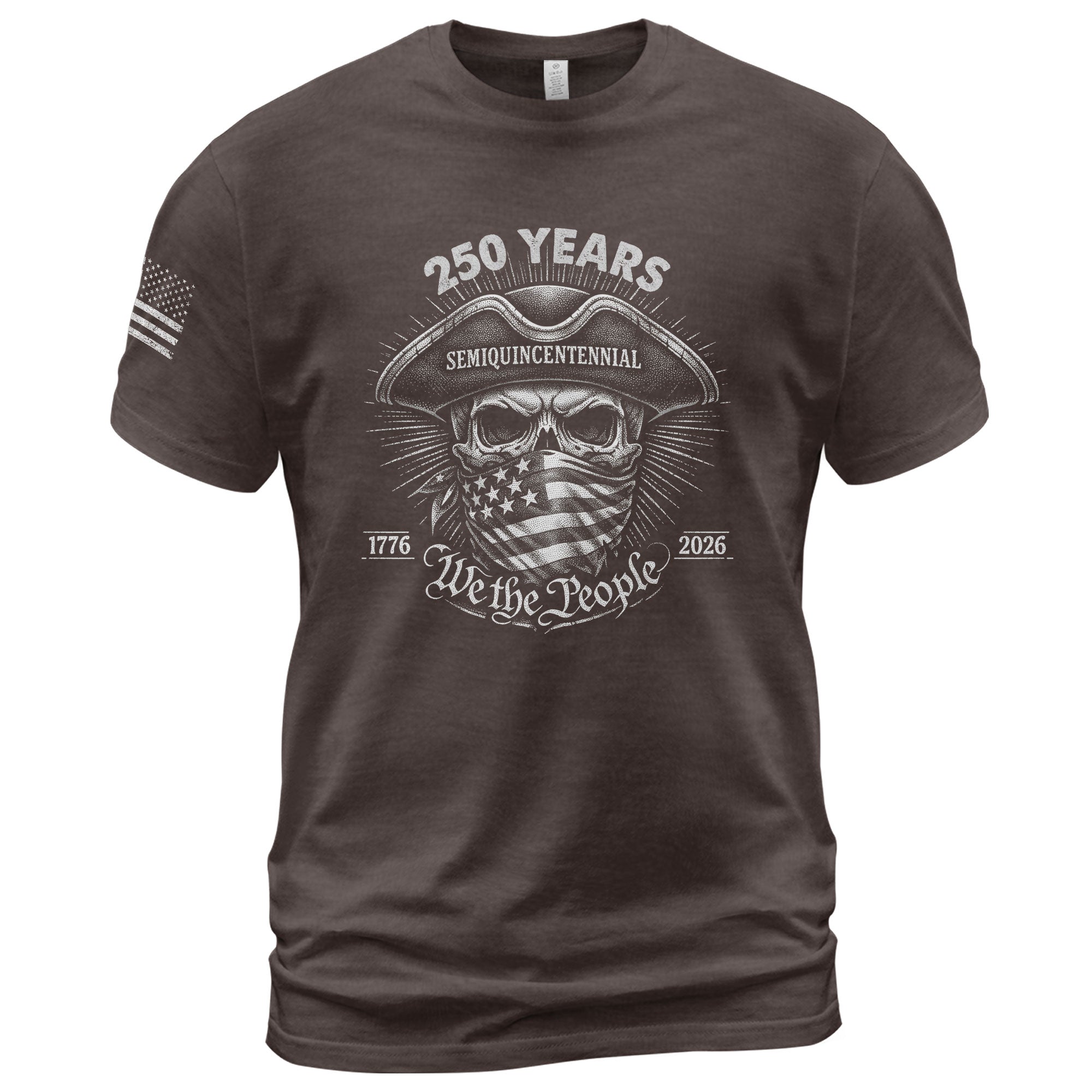 America 250th Anniversary T-Shirt (1776-2026) – We The People Patriot Skull & Revolution Tee