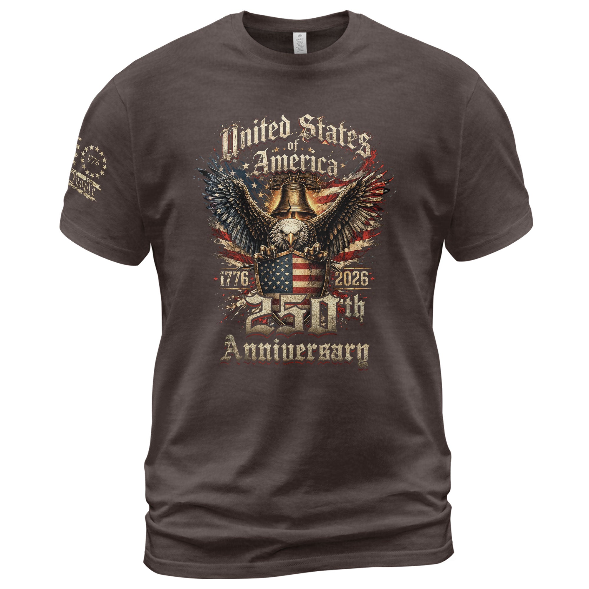American Eagle 250th Anniversary T-Shirt 1776–2026 Patriotic Independence Graphic Tee